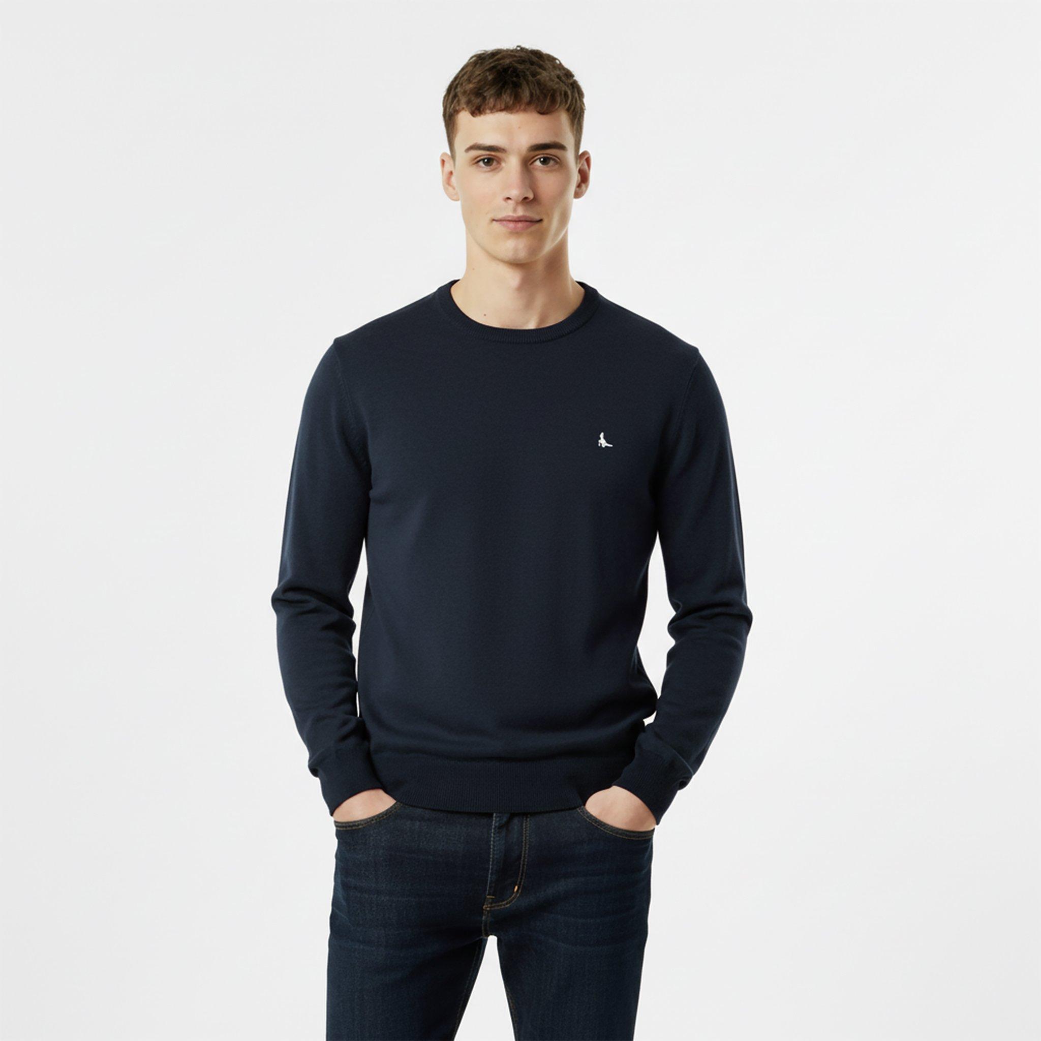 Azul Marinho - Jack Wills - Seabourne Crew Neck Logo Jumper - 3
