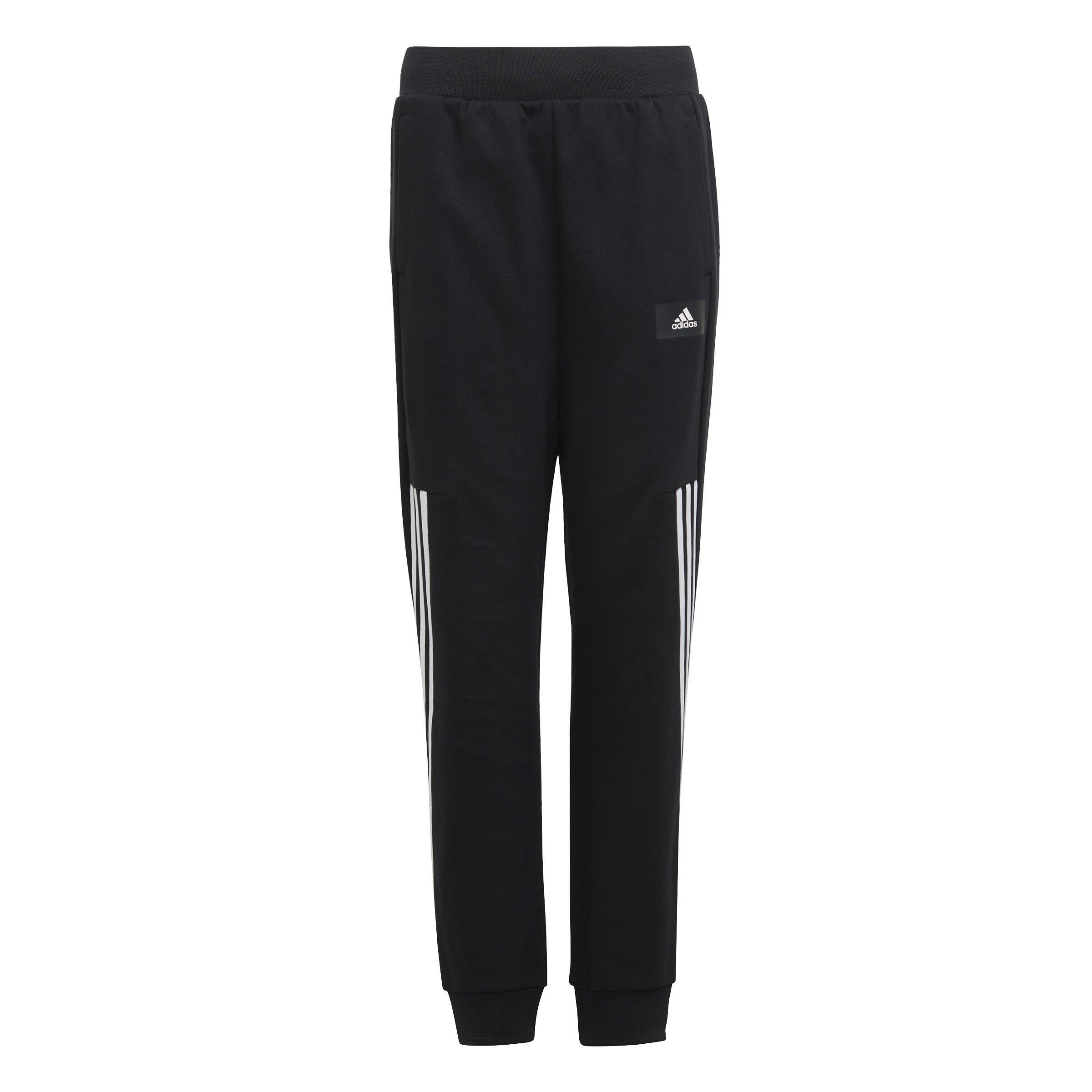 Black / White - adidas - Future Icons 3-Stripes Tapered-Leg Joggers Kids - 1