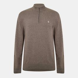 Jack Wills Funnel Neck Half Zip Jumper Men