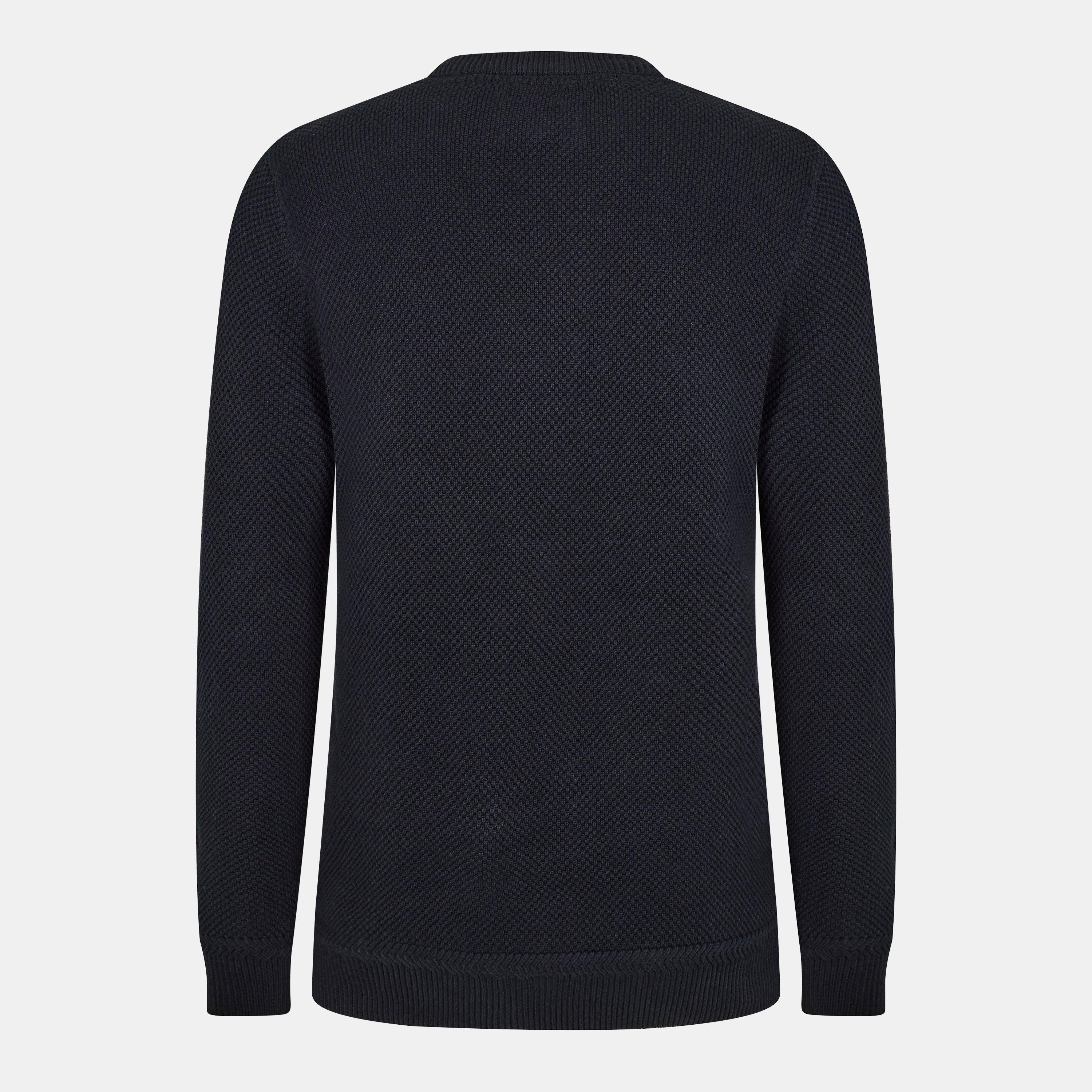 Black - Jack Wills - Linus seed stitch Crew Neck Jumper Men - 2