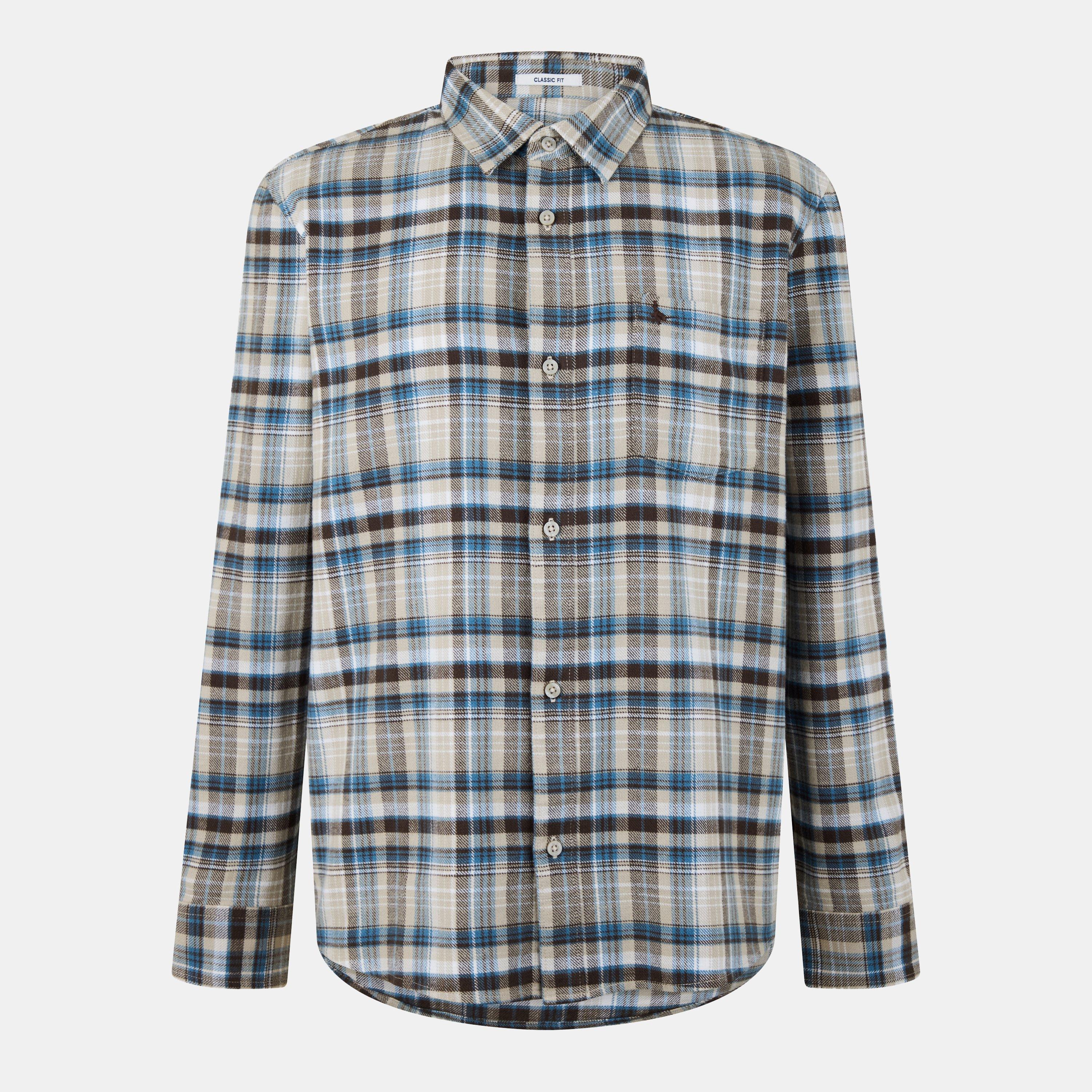 мъжко 's JW Check Long-Sleeve Patterned Shirt