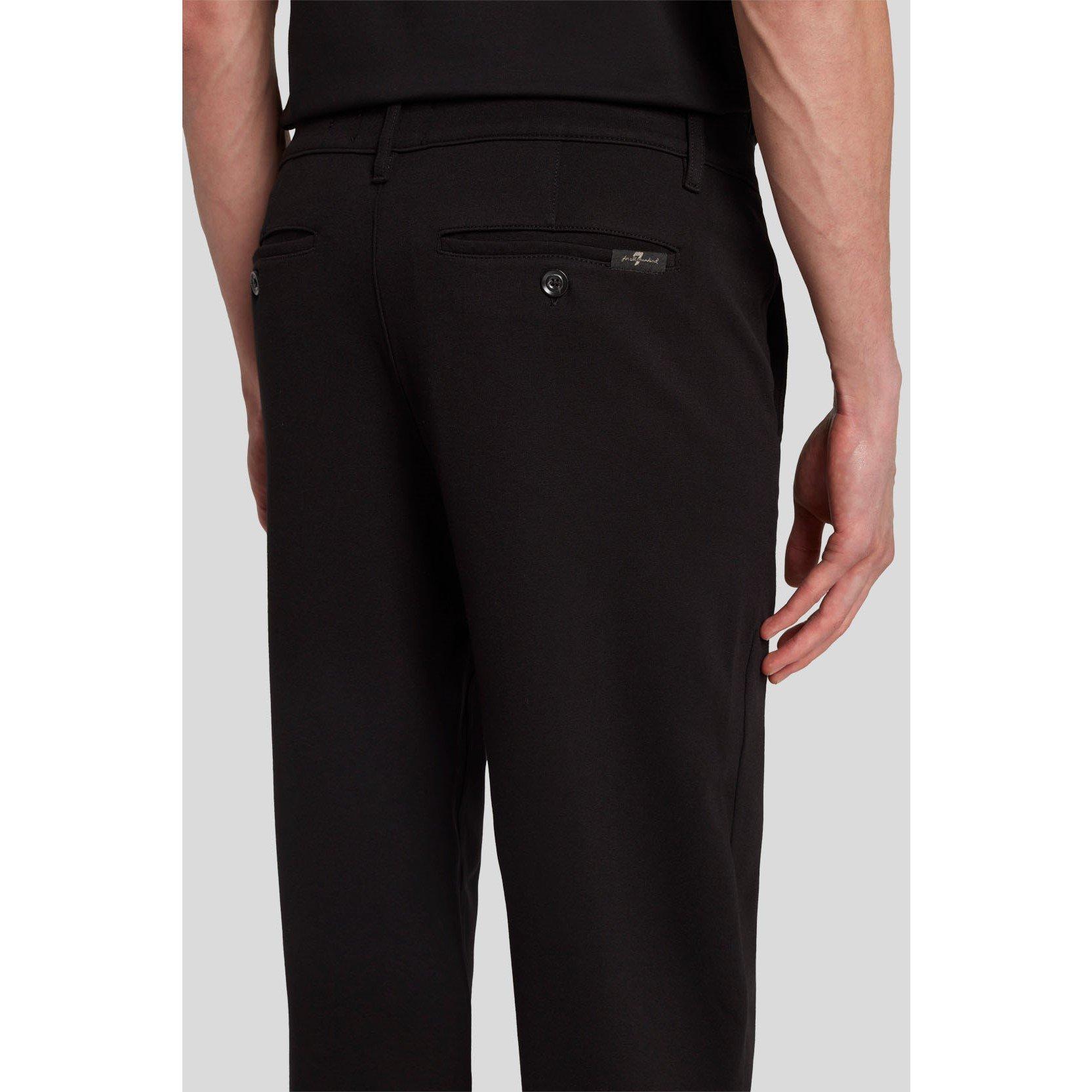 Black - 7 For All Mankind - Men's Knitted Chinos - 5