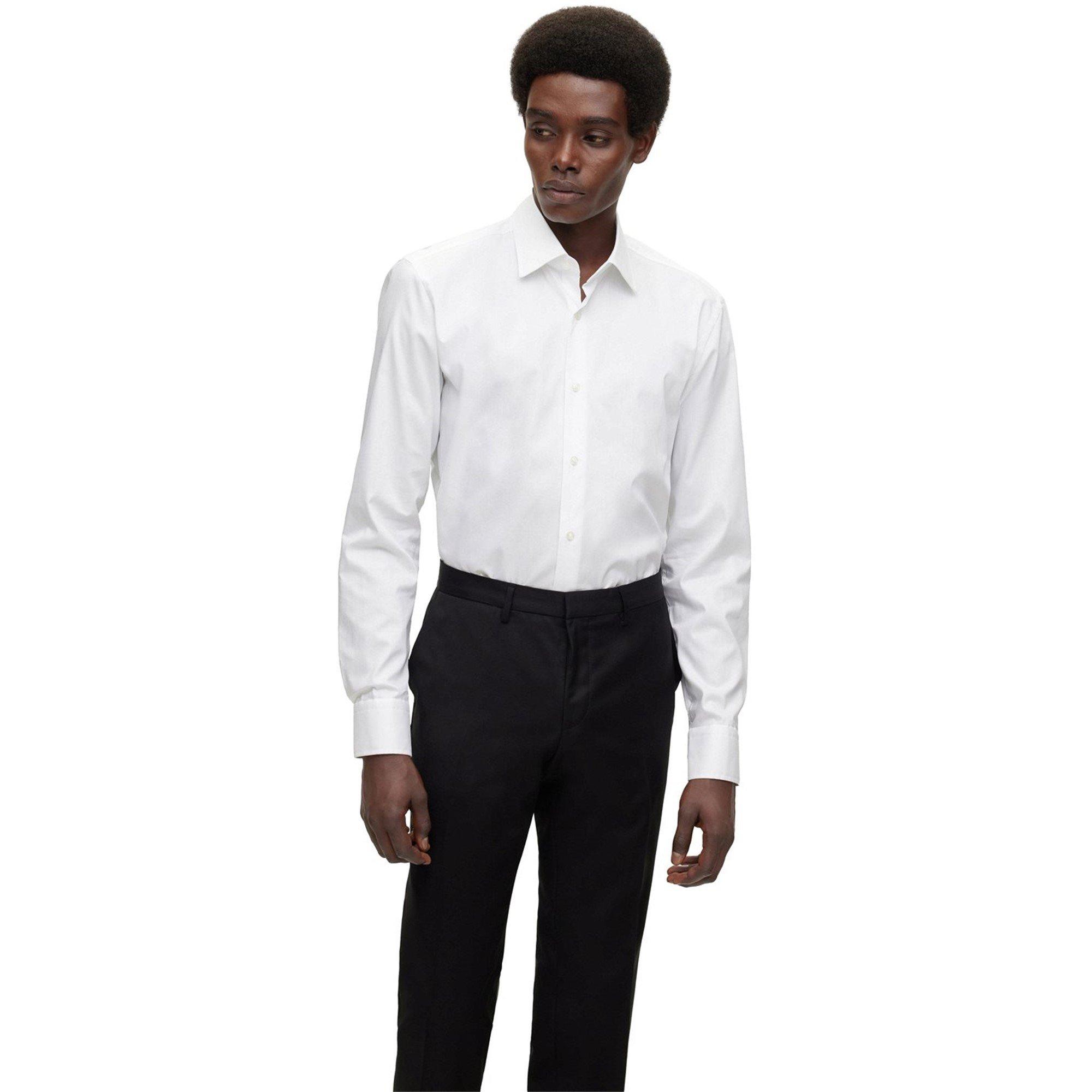 White - Boss - Hank Long Sleeve Shirt - 3