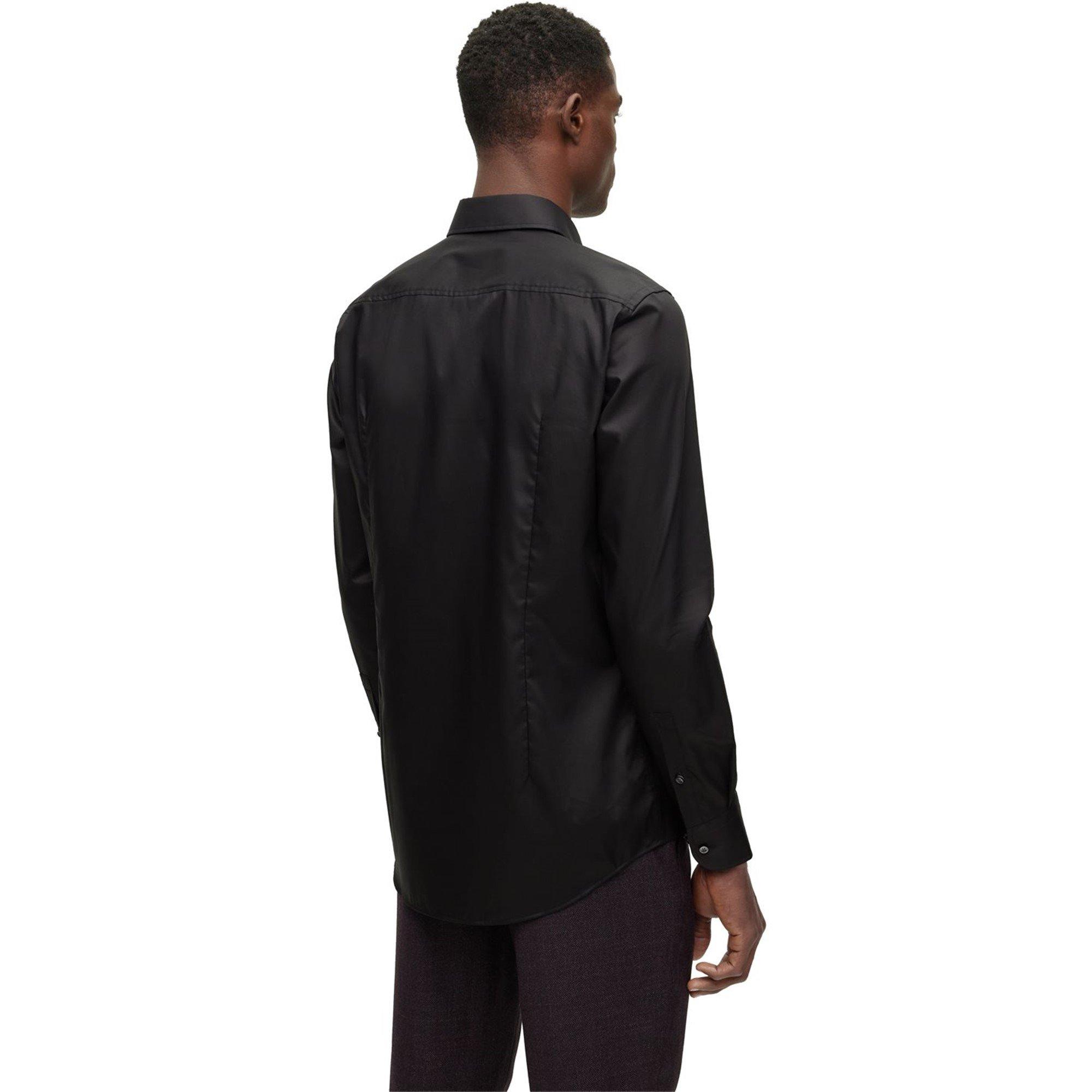 Black - Boss - Hank Long Sleeve Shirt - 3
