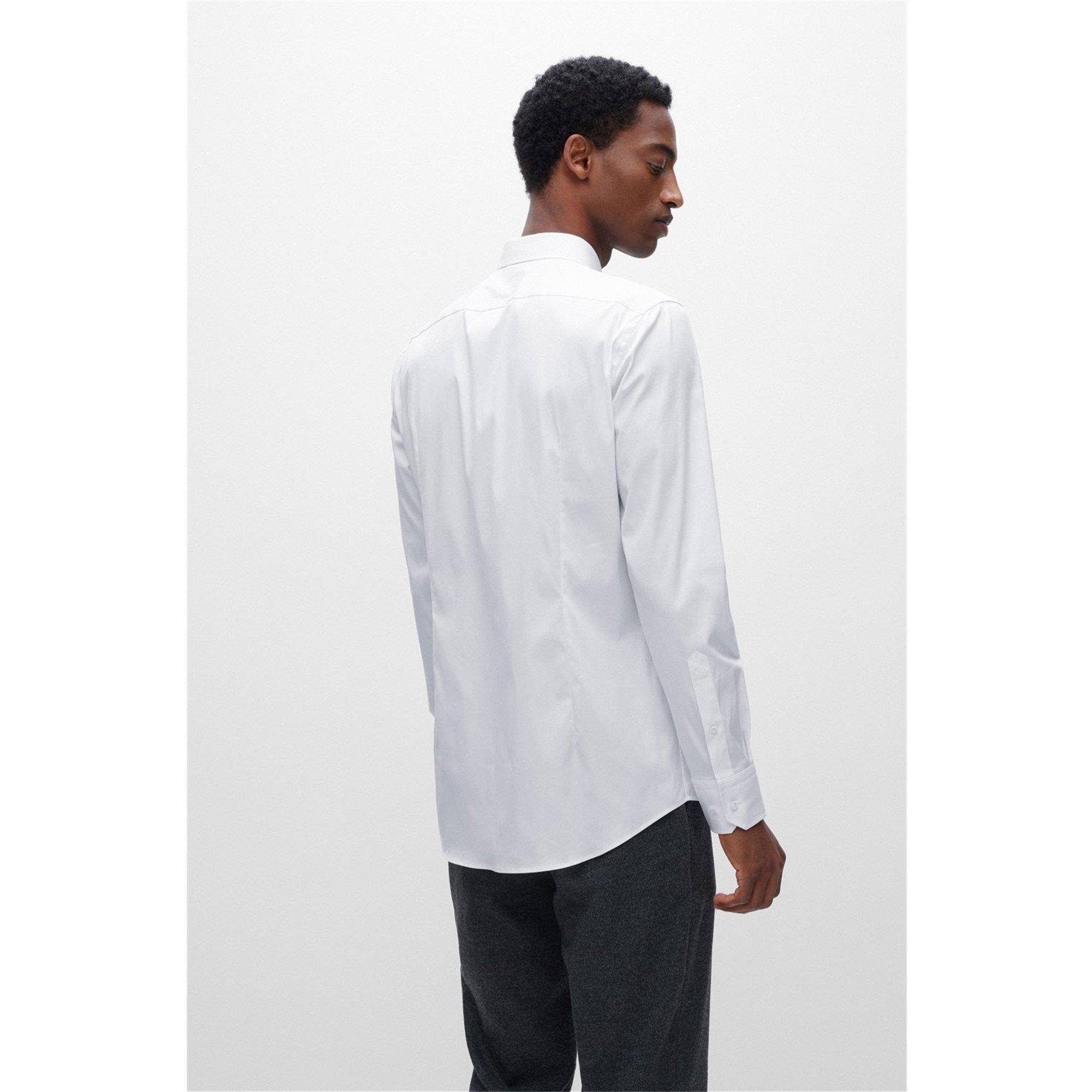 White - Boss - T Hay Long Sleeve Shirt - 3
