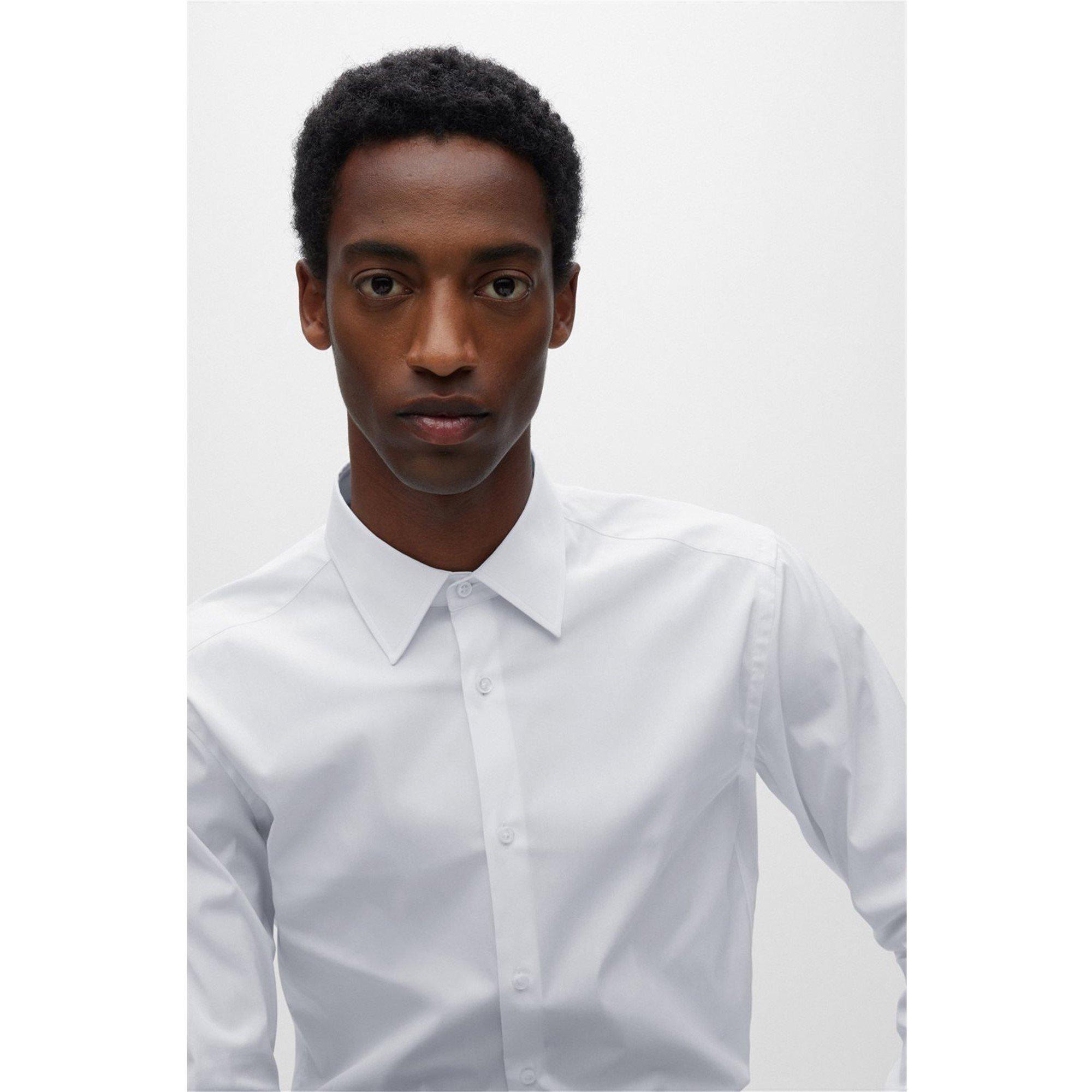 White - Boss - T Hay Long Sleeve Shirt - 4