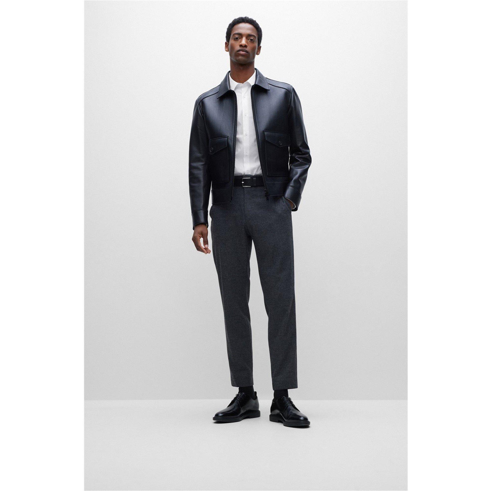 White - Boss - T Hay Long Sleeve Shirt - 5