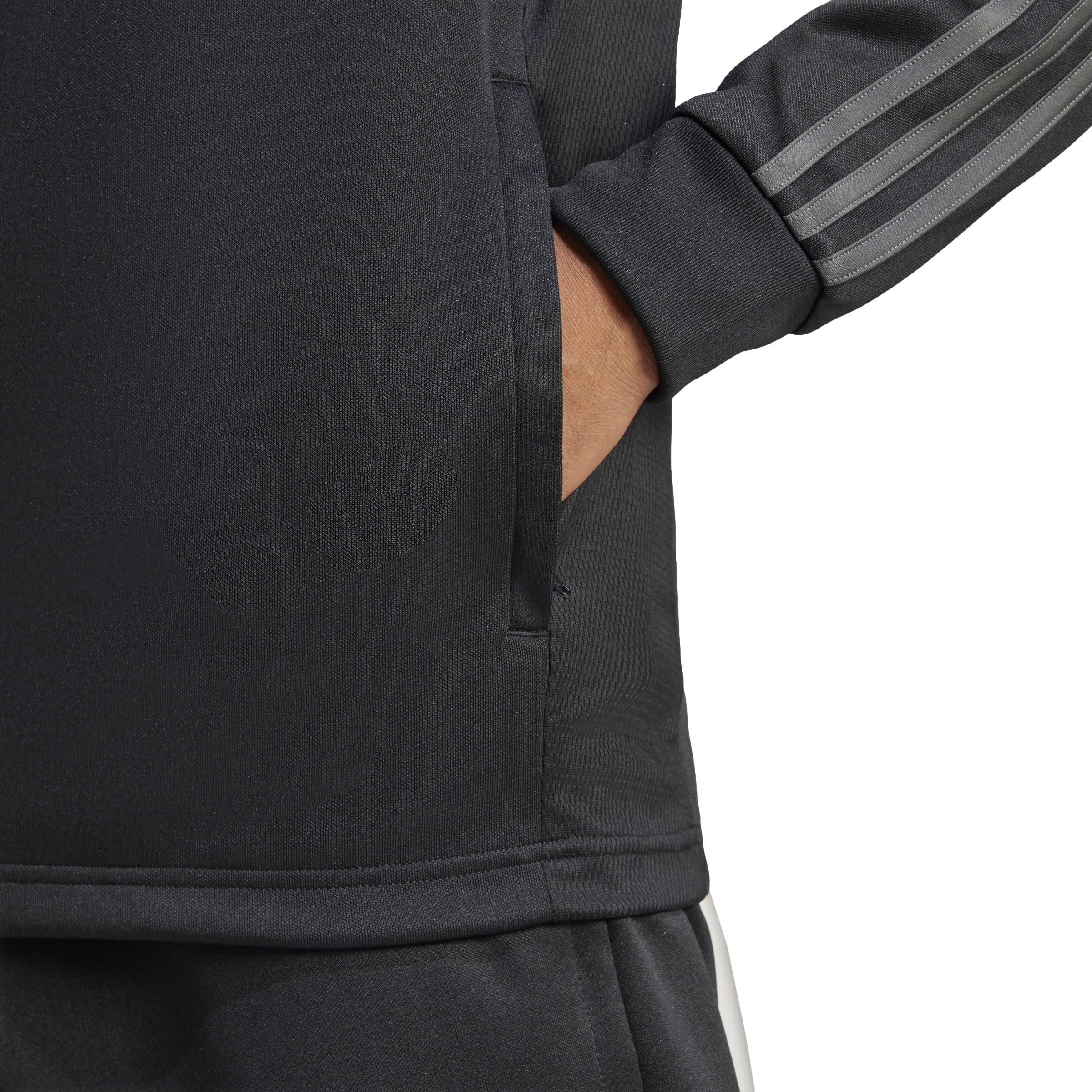 Black/Grey Six - adidas - Sereno AEROREADY Cut 3 Stripes Mens Slim Track Jacket - 6