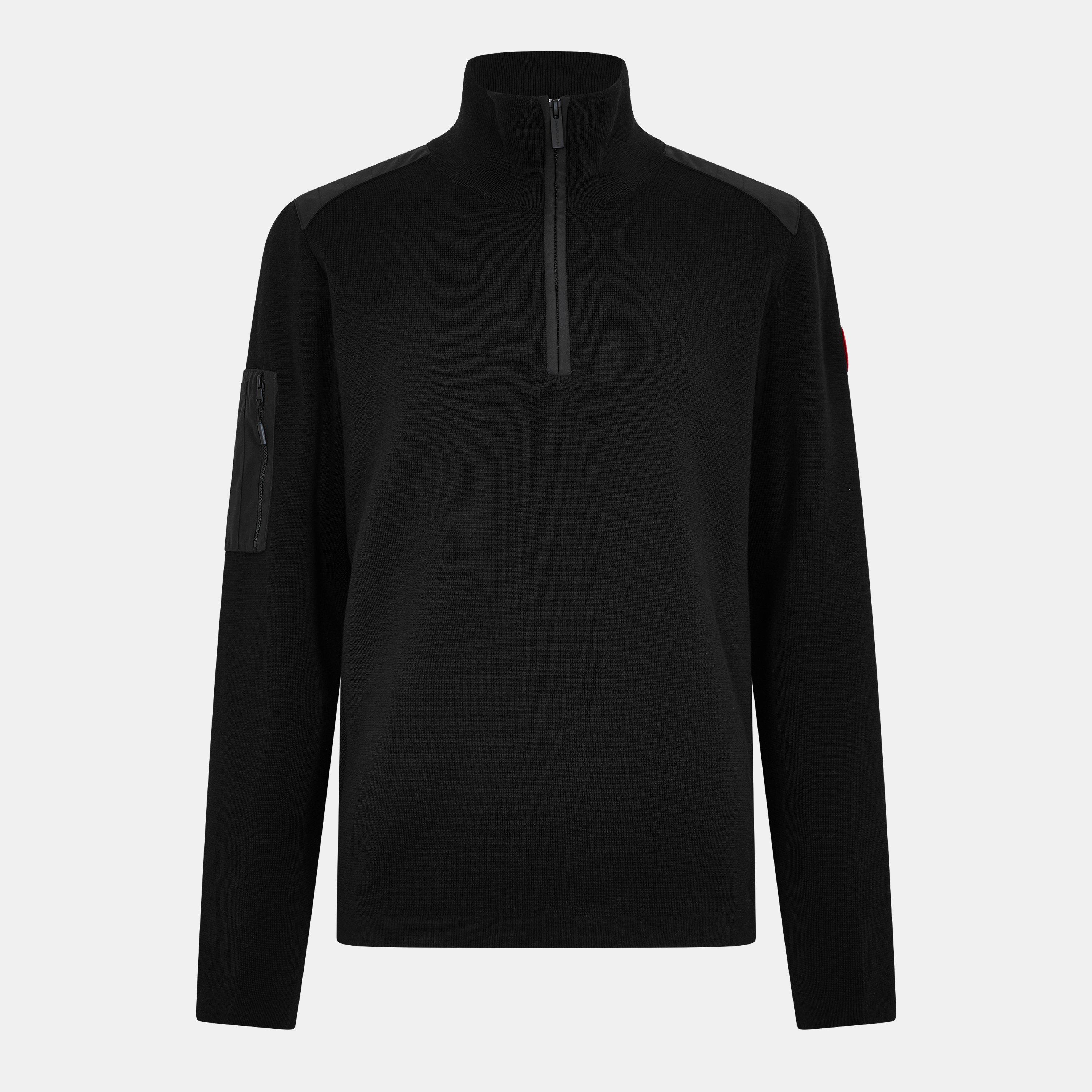Black 9061 - Canada Goose - Stormont Quarter Zip Sweater - 1