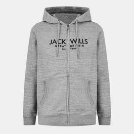 Jack Wills Graphic Zip Hoodie Mens
