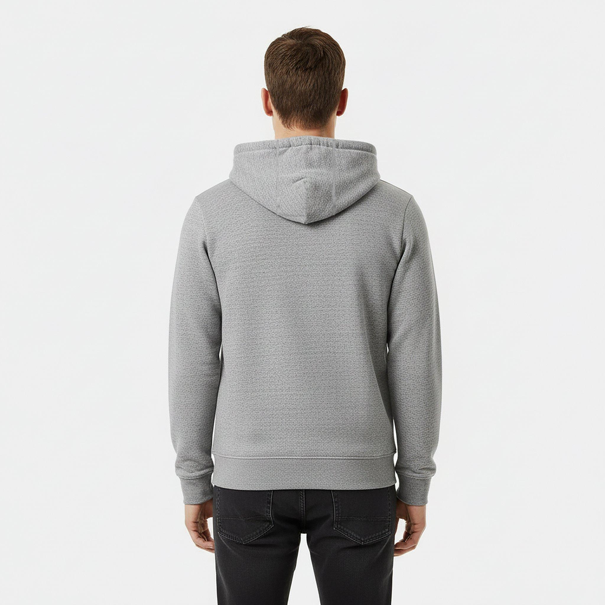 Grey Marl - Jack Wills - Pinebrook Graphic Zip Hoodie Mens - 4