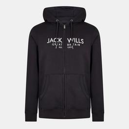 Jack Wills Graphic Zip Hoodie Mens