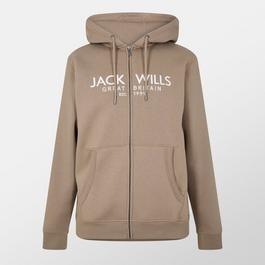 Jack Wills Graphic Zip Hoodie Mens