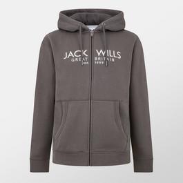 Jack Wills Graphic Zip Hoodie Mens