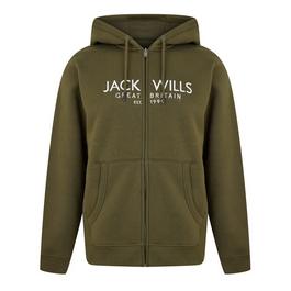 Jack Wills Pinebrook Graphic Zip Hoodie