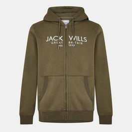 Jack Wills Graphic Zip Hoodie Mens