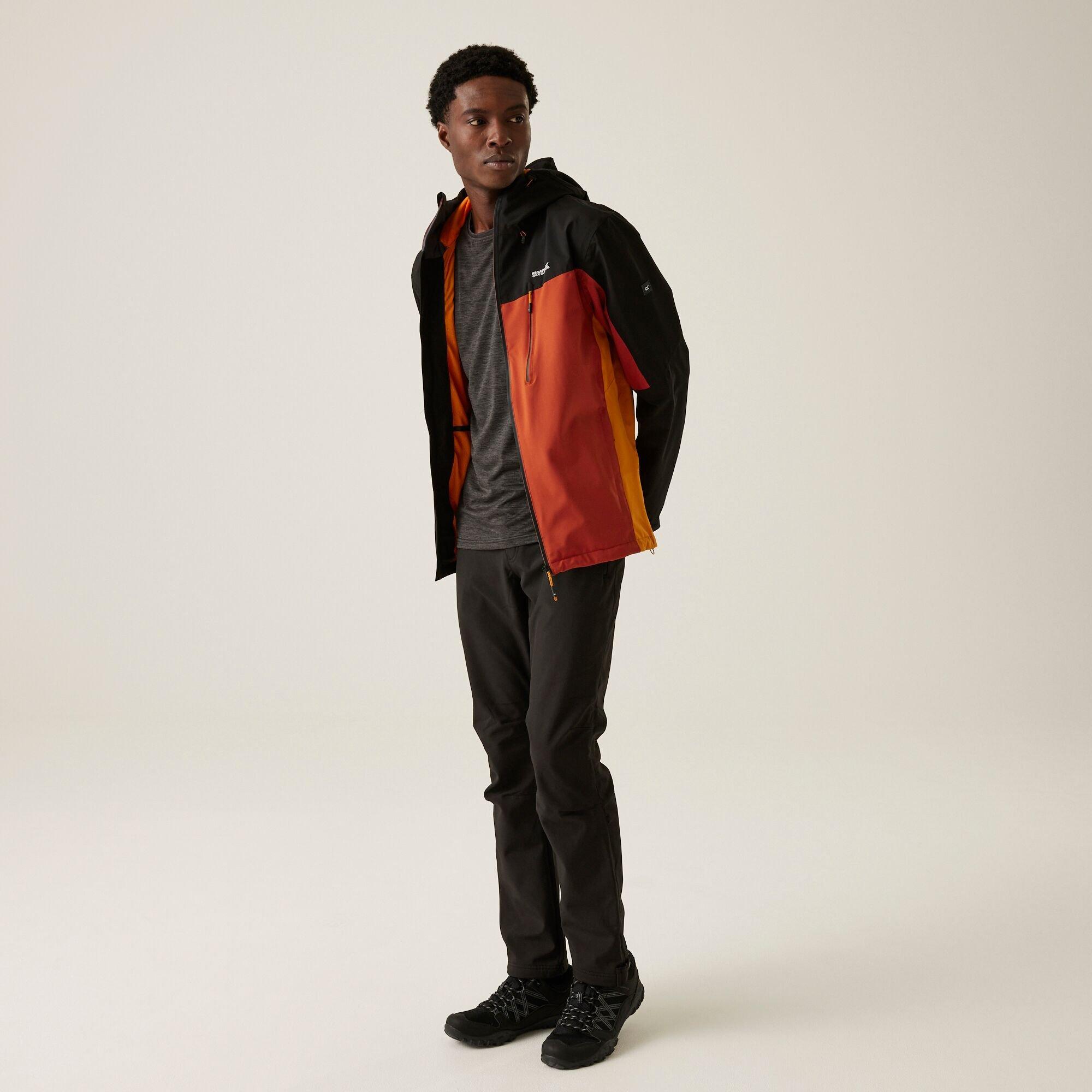 Redochre/Blk - Regatta - Birchdale Waterproof Jacket - 3