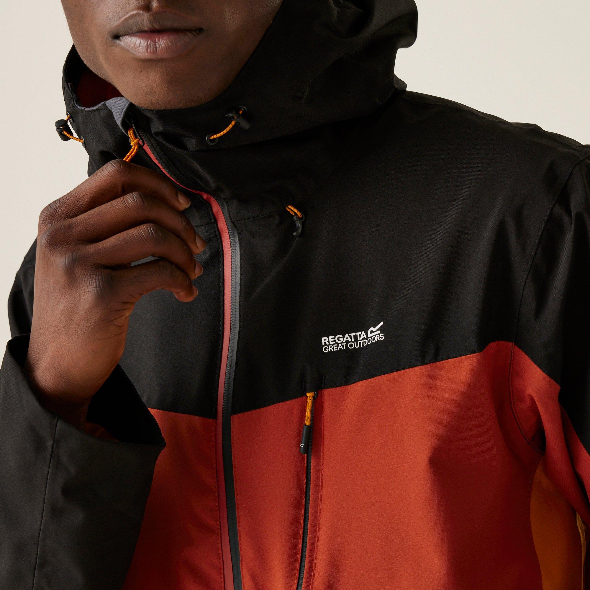 Redochre/Blk - Regatta - Birchdale Waterproof Jacket - 4