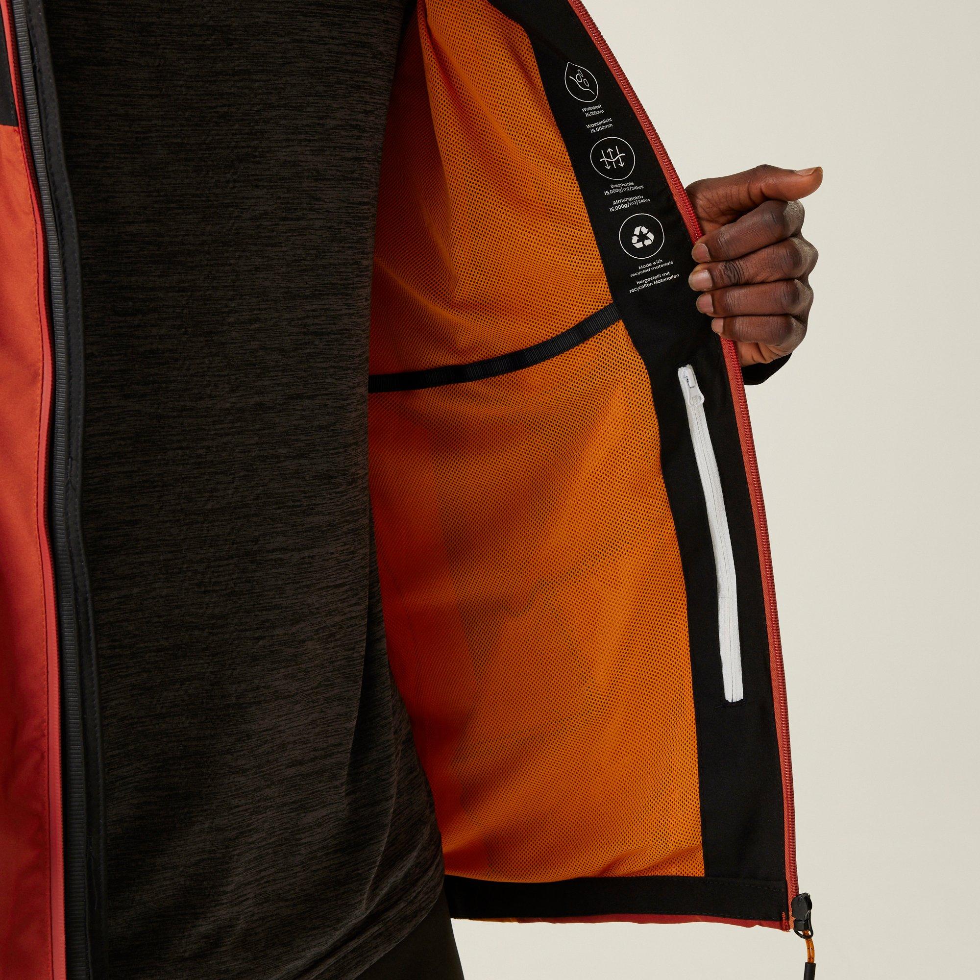 Redochre/Blk - Regatta - Birchdale Waterproof Jacket - 5