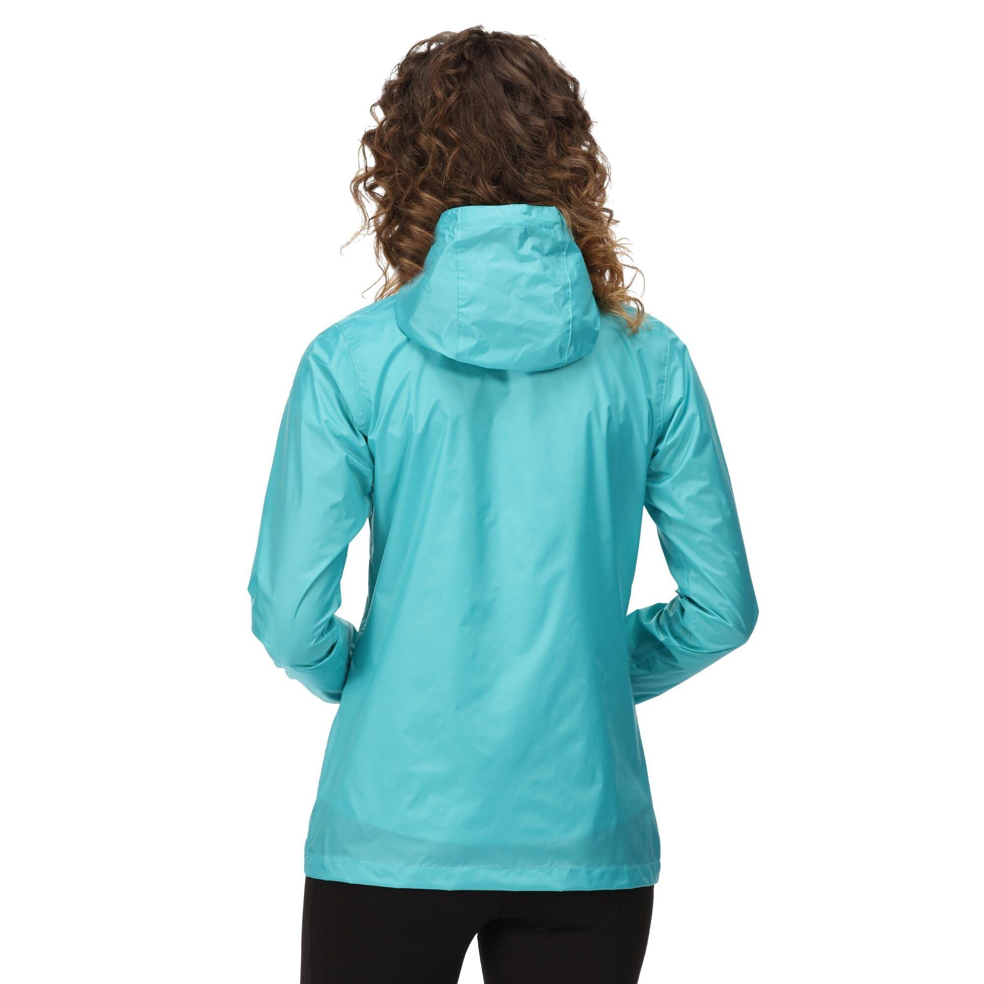 Turquoise - Regatta - Women's Pack It III Waterproof Breathable Packaway Jacket - 8