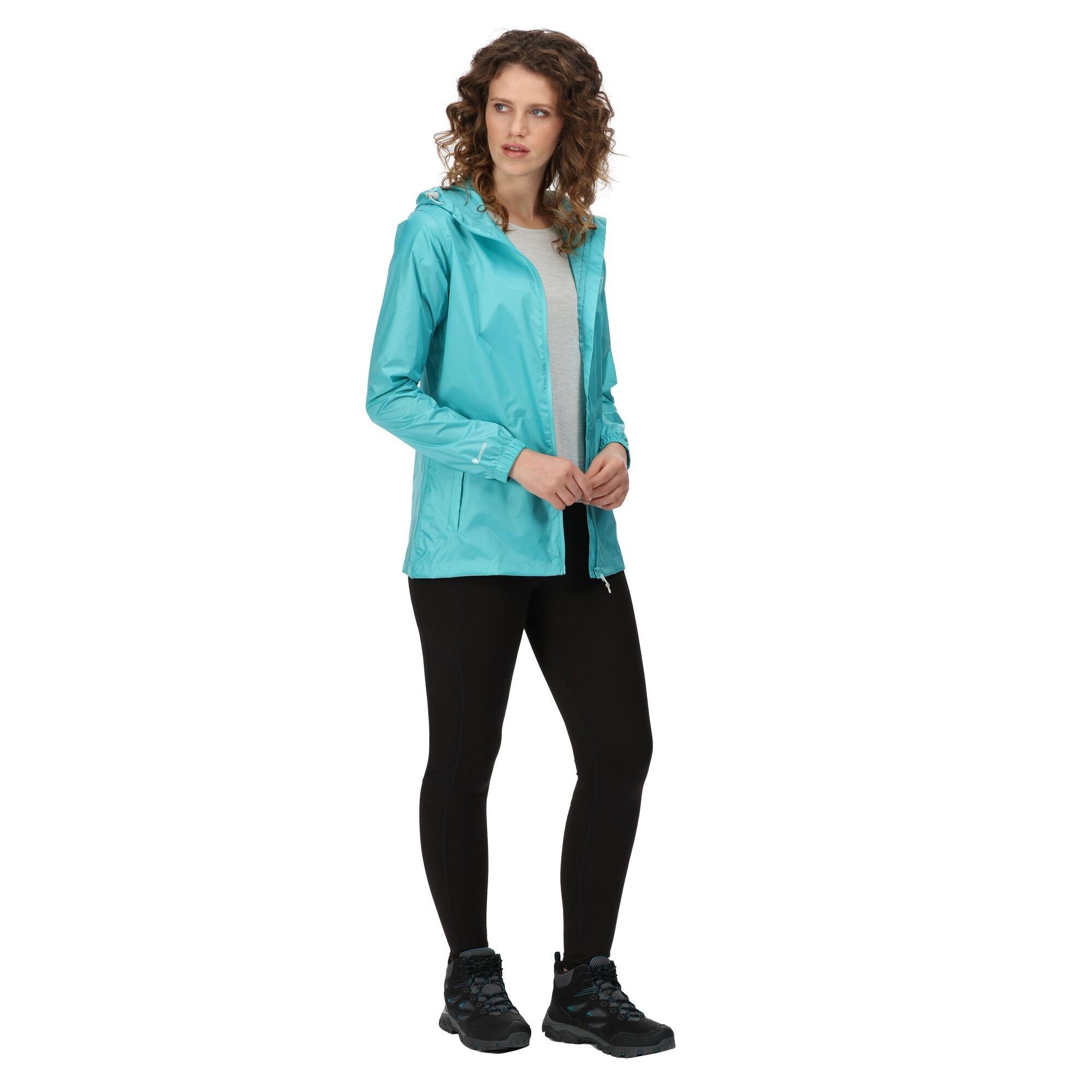 Turquoise - Regatta - Women's Pack It III Waterproof Breathable Packaway Jacket - 10