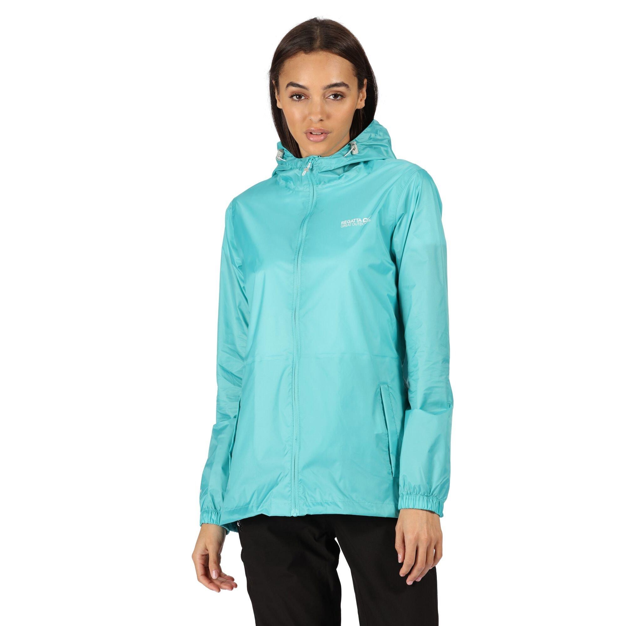 Turquoise - Regatta - Women's Pack It III Waterproof Breathable Packaway Jacket - 2