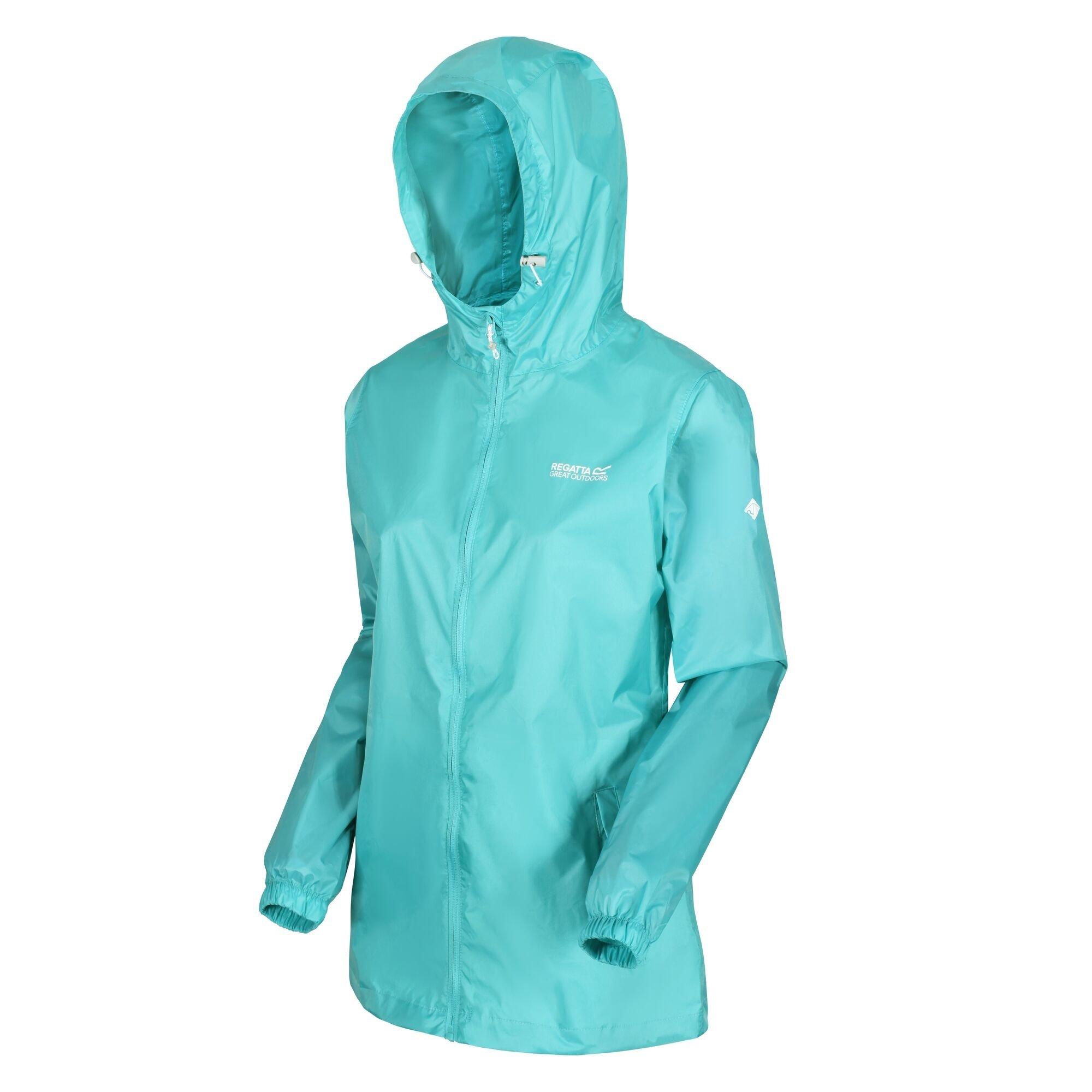 Turquoise - Regatta - Women's Pack It III Waterproof Breathable Packaway Jacket - 3