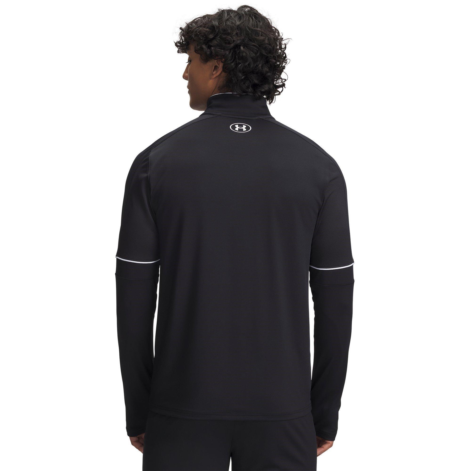 Black/White - Under Armour - Challenger Midlayer Top Mens - 2