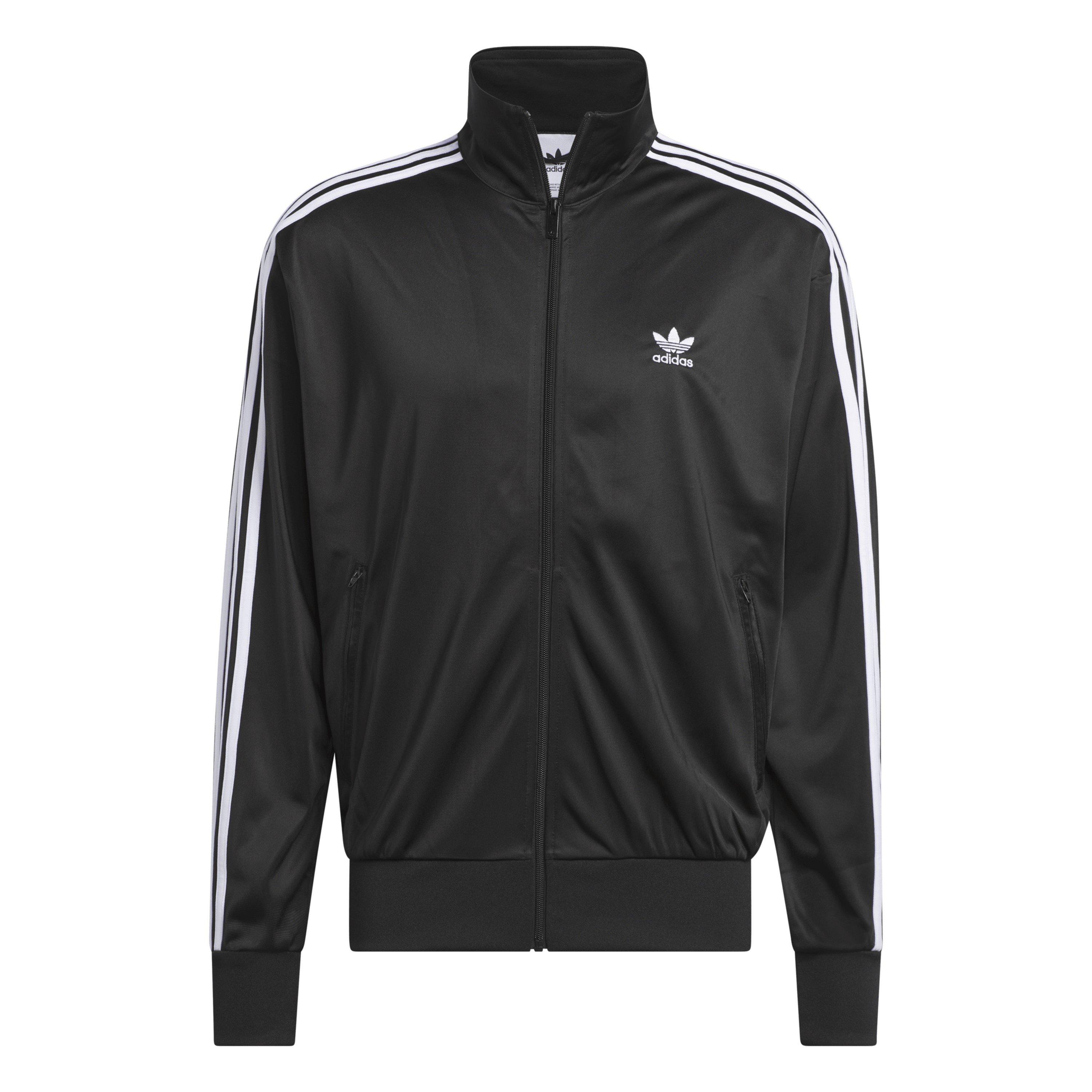 BLACK/WHITE - adidas Originals - Mens Classic Firebird Tracksuit Top - 1
