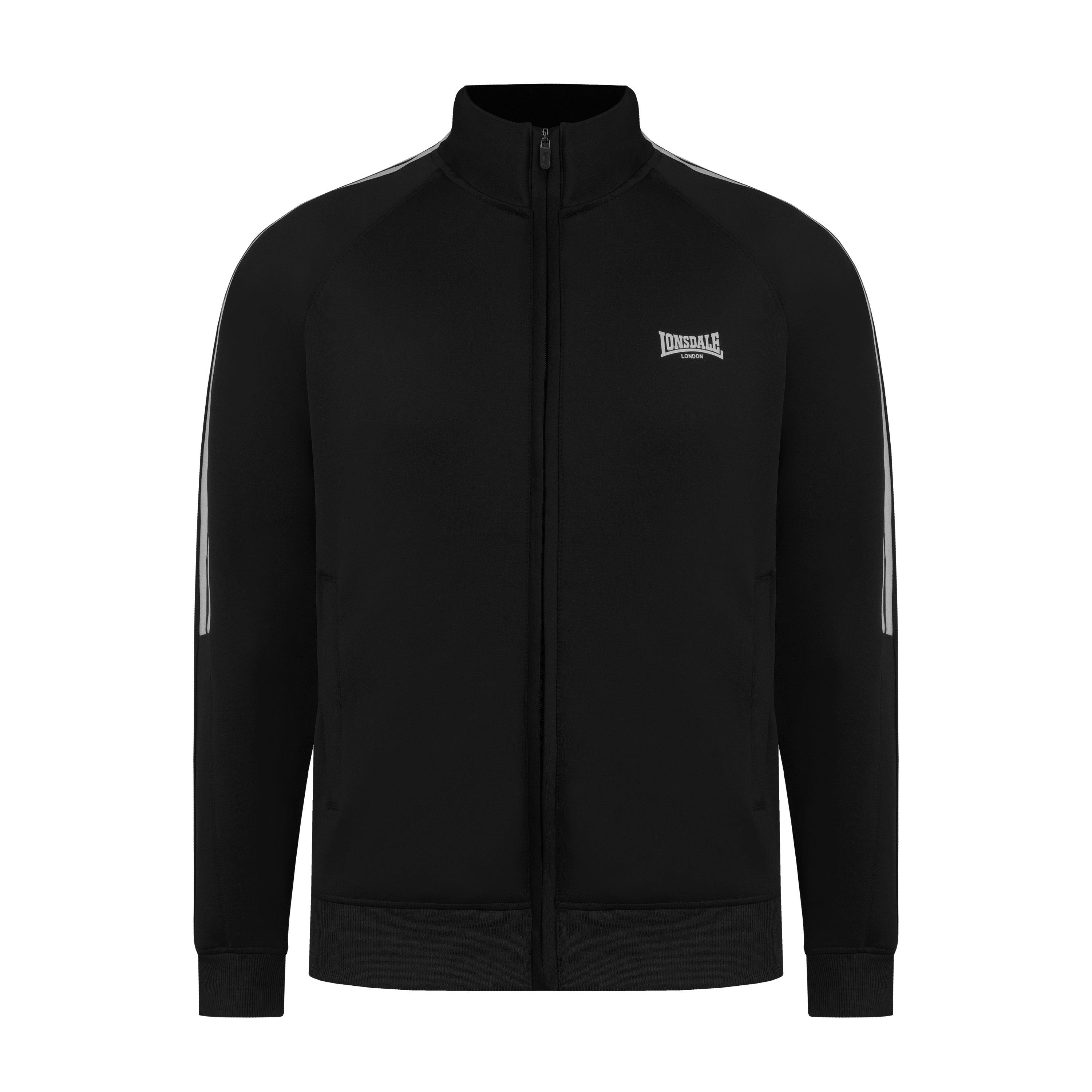 Lonsdale Men's 2 Stripe Track Top - Black - M