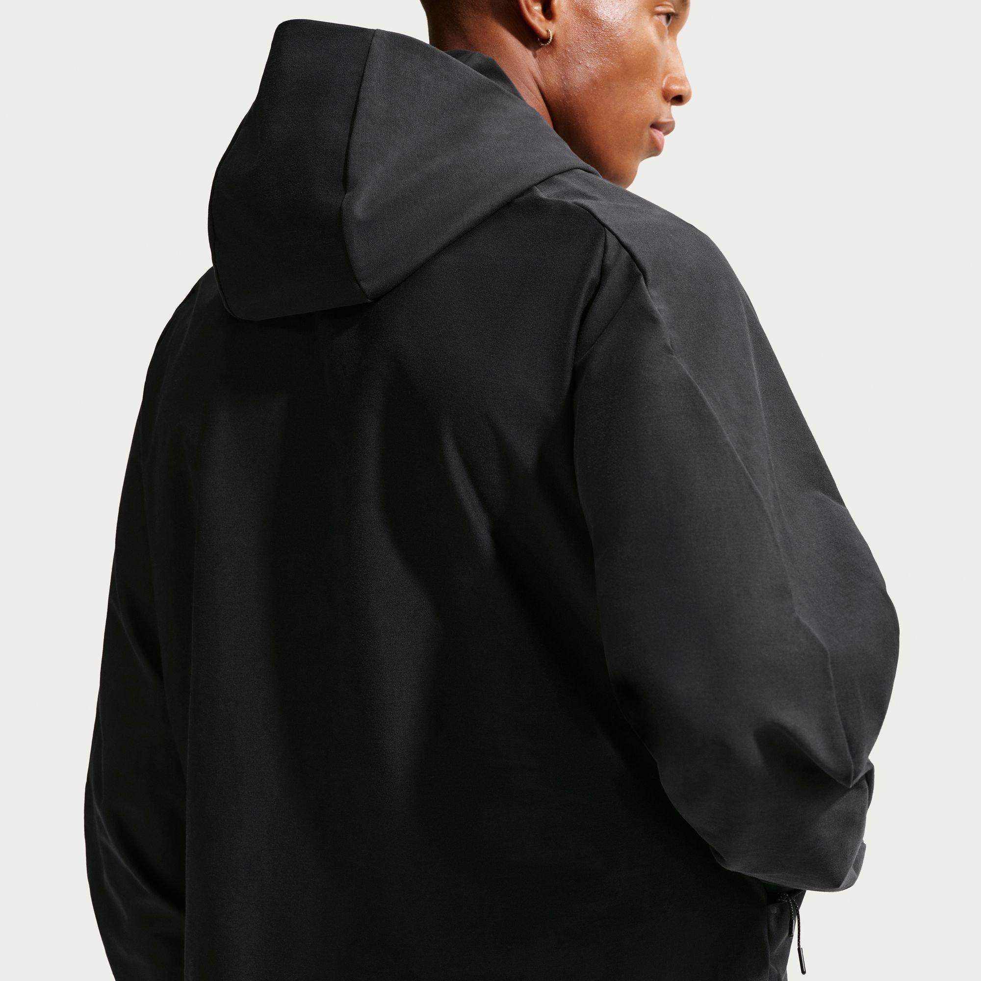 Black - Nike - Men's Tech Shori Jkt Regular Fit Zip Hoodie - 2