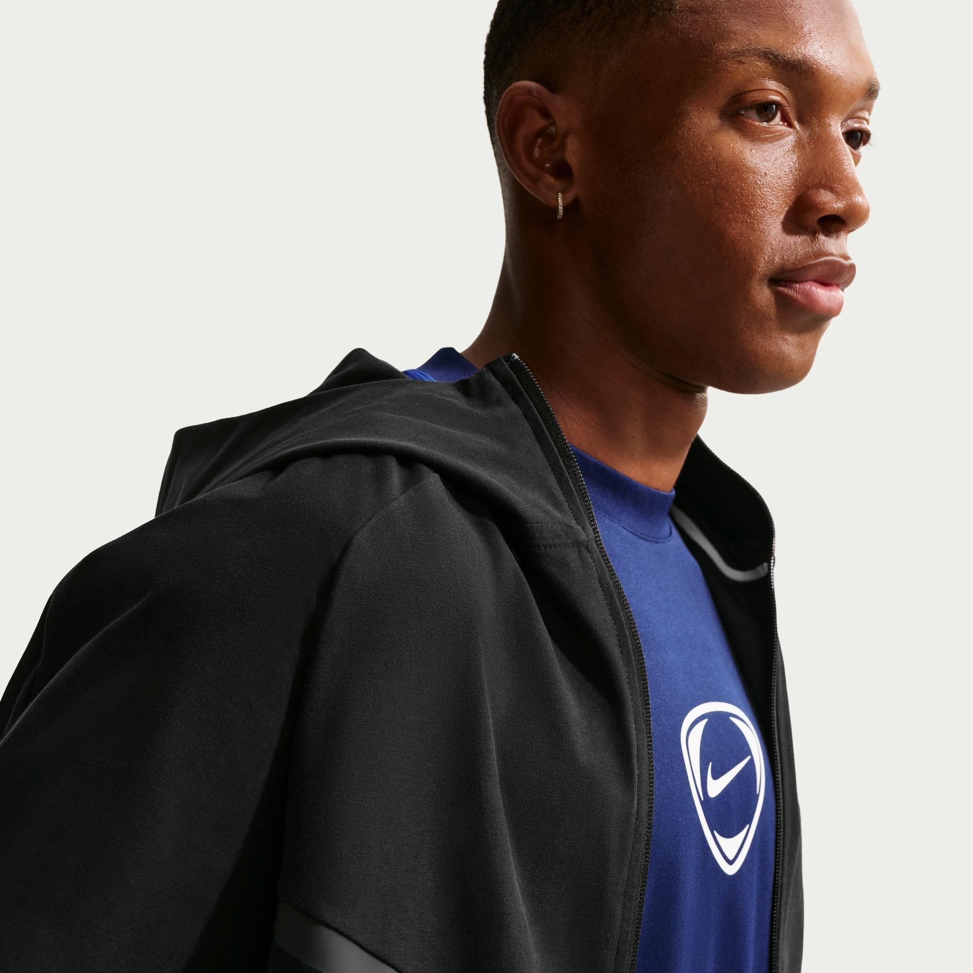 Black - Nike - Men's Tech Shori Jkt Regular Fit Zip Hoodie - 3