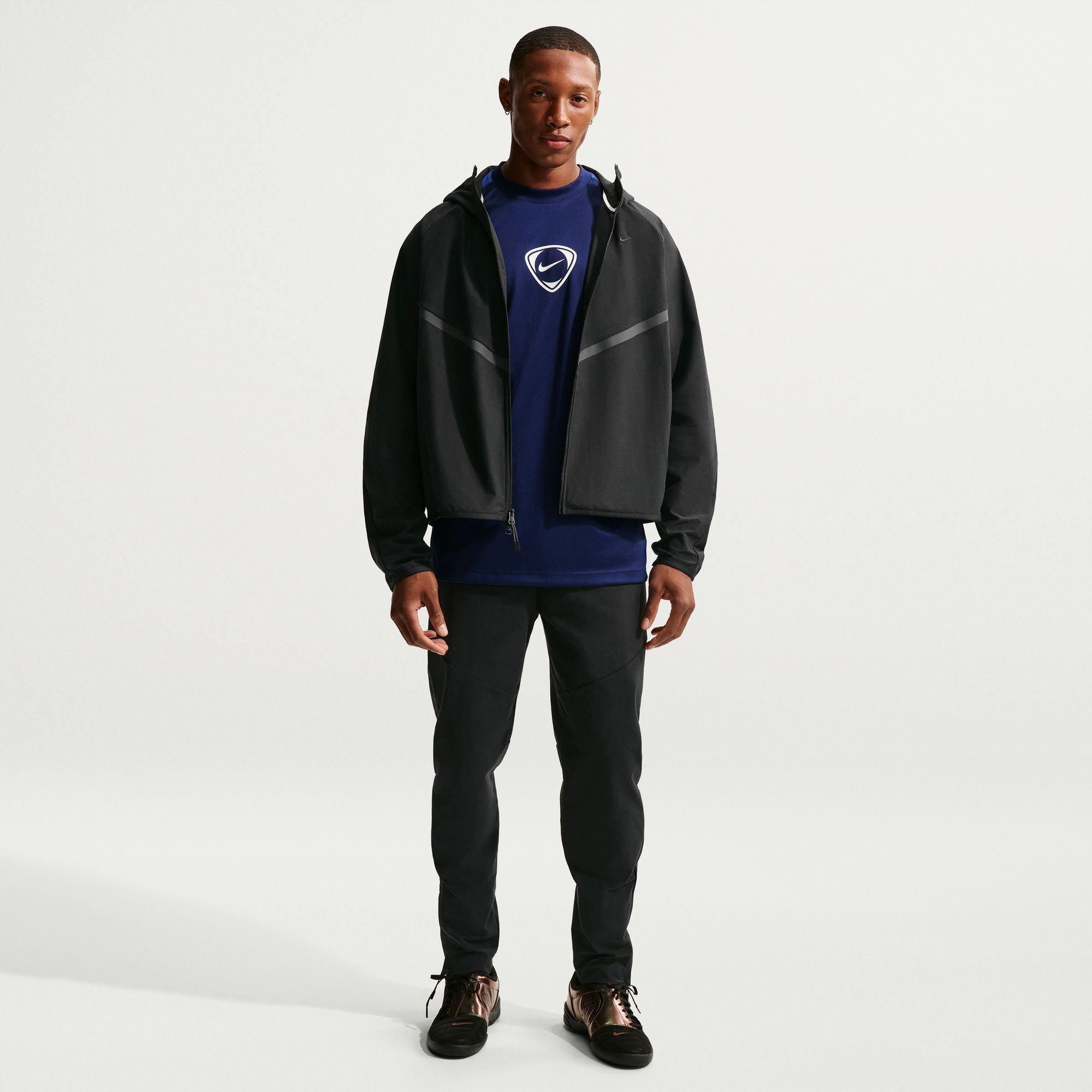 Black - Nike - Men's Tech Shori Jkt Regular Fit Zip Hoodie - 4