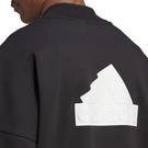 Noir/Blanc - adidas - Medium Fit Track Jacket Mens - 6