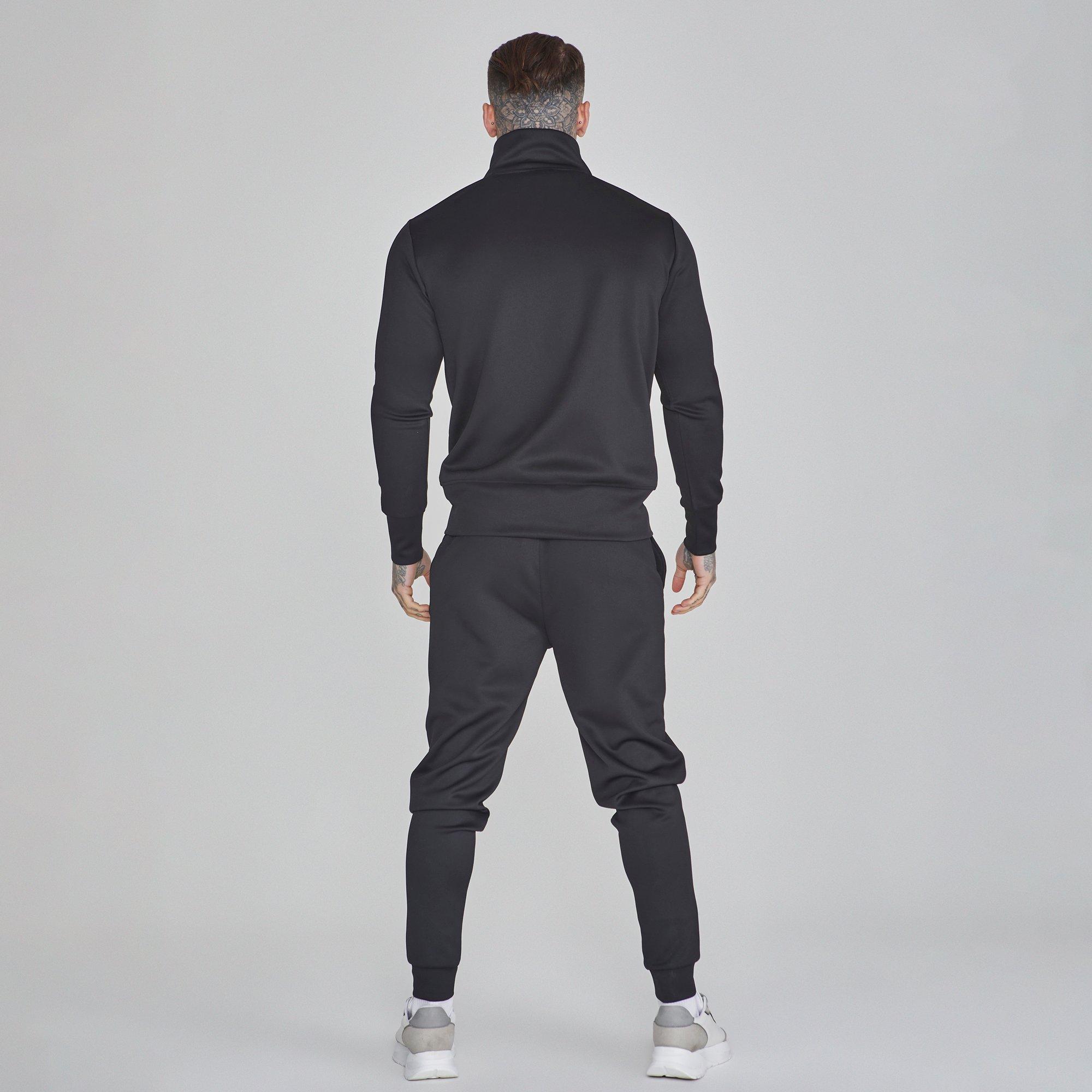 Black - SikSilk - SilkSilk Essential Poly Tracksuit Top - 5