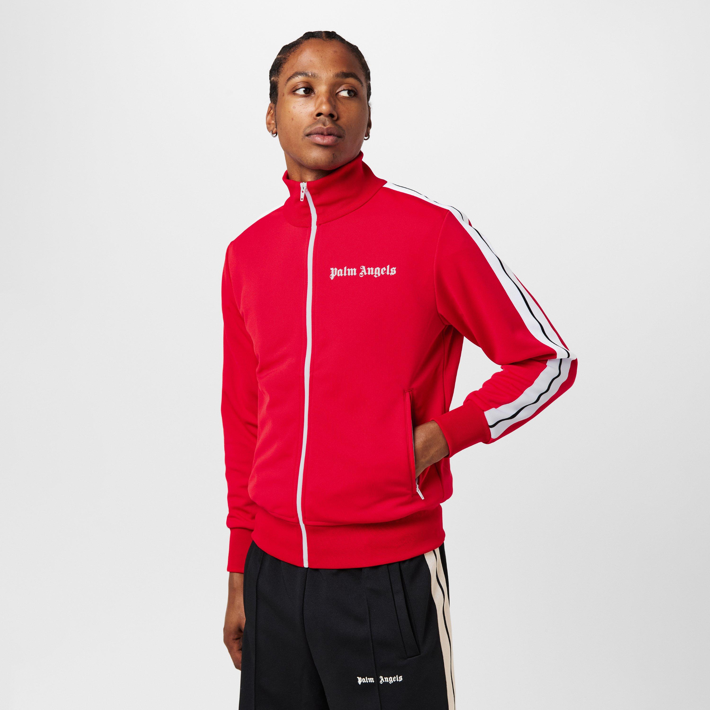 Rojo/Blanco - Palm Angels - Classic Track Jacket - 3