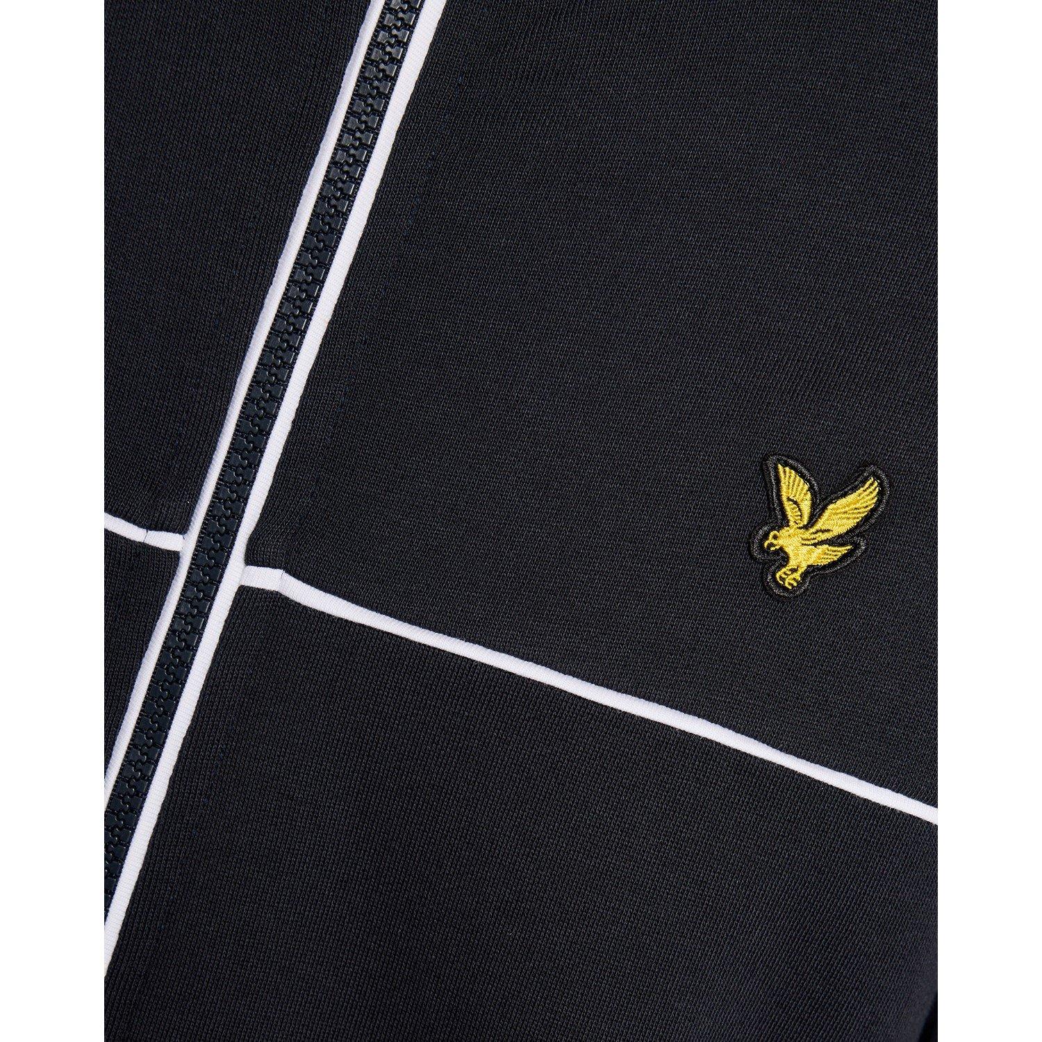 Dark Navy Z271 - Lyle and Scott - Lyle Piped Zip TT Sn62 - 1