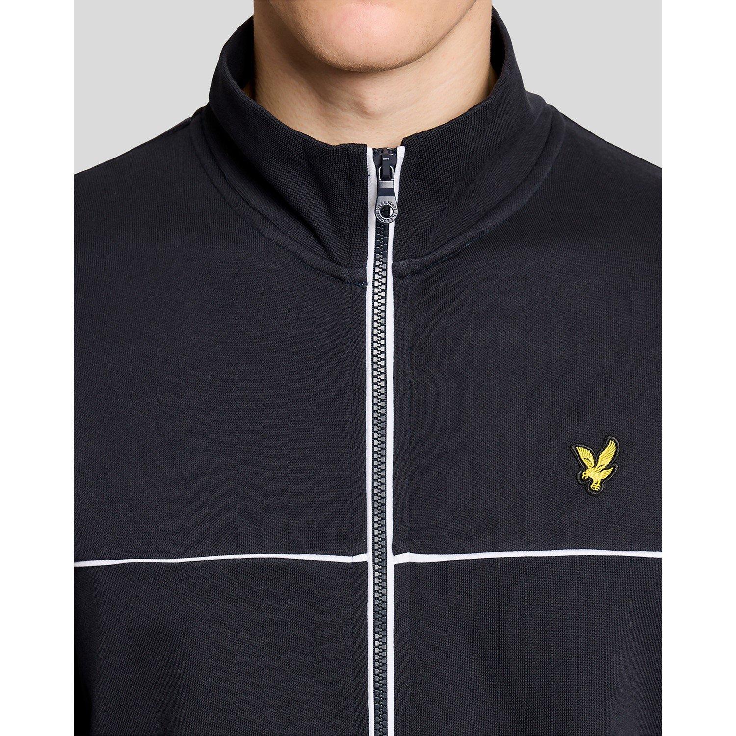 Dark Navy Z271 - Lyle and Scott - Lyle Piped Zip TT Sn62 - 4