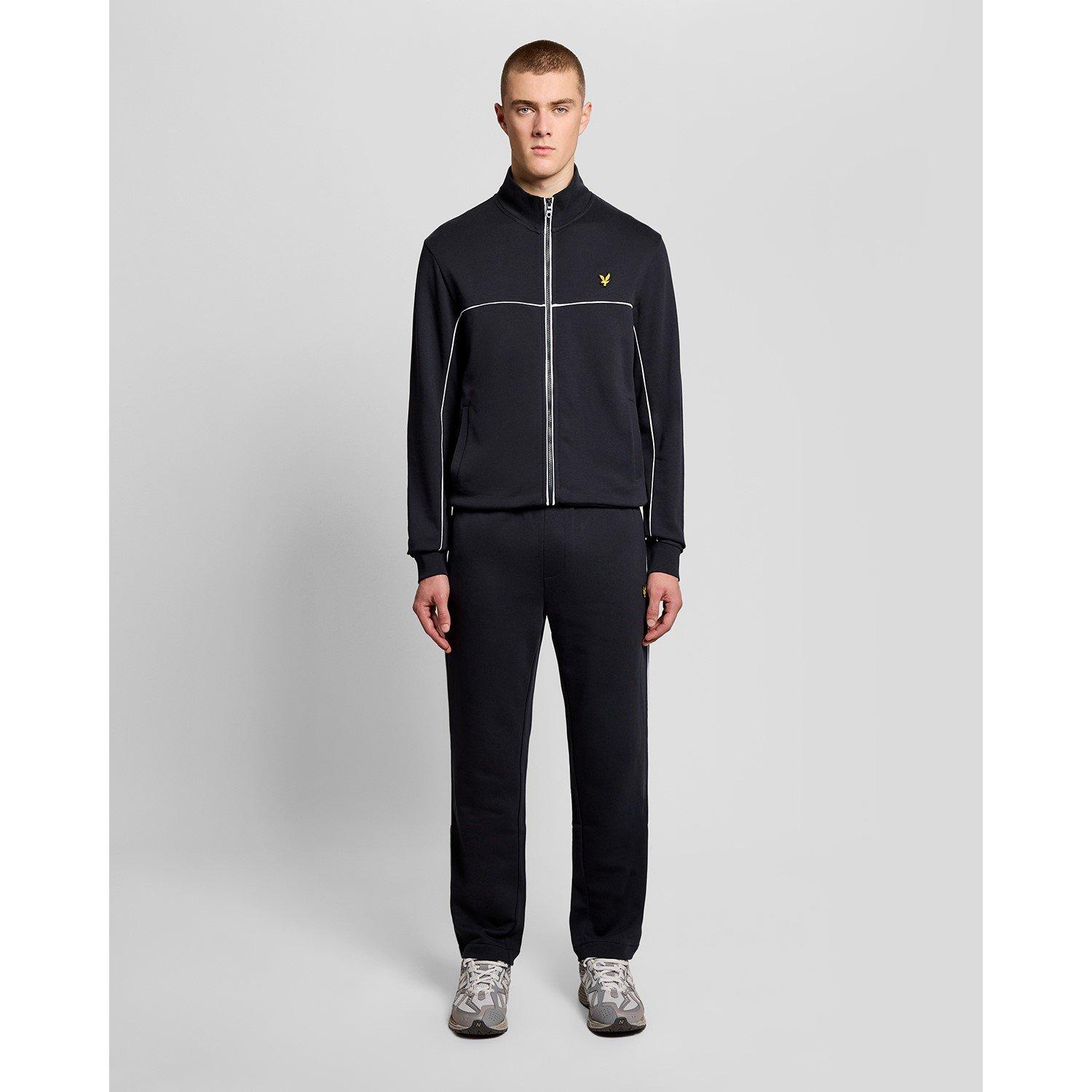 Dark Navy Z271 - Lyle and Scott - Lyle Piped Zip TT Sn62 - 5