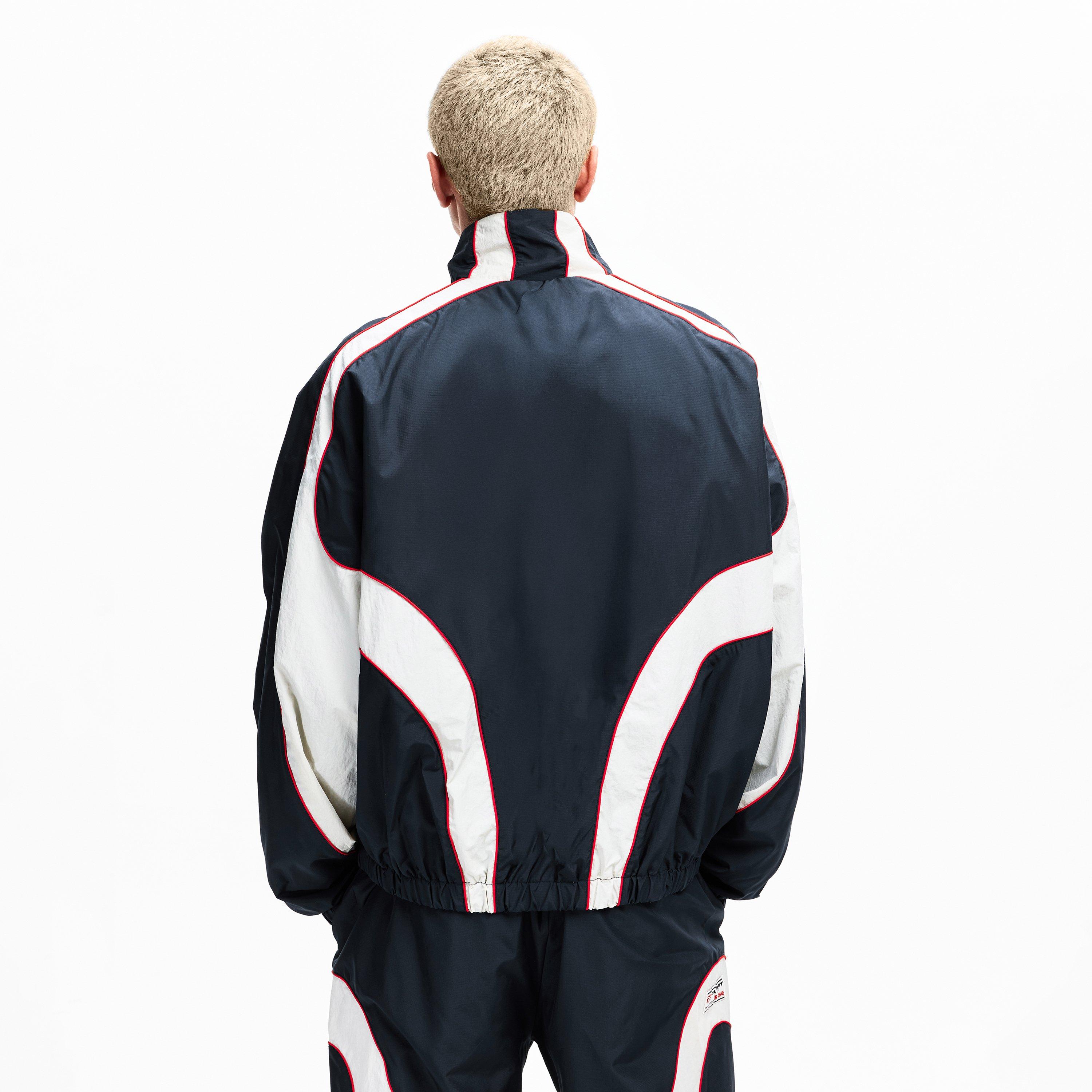 Maritime Blue - Summer Games - Men's Contrast Trk Top Tracksuit Top - 4