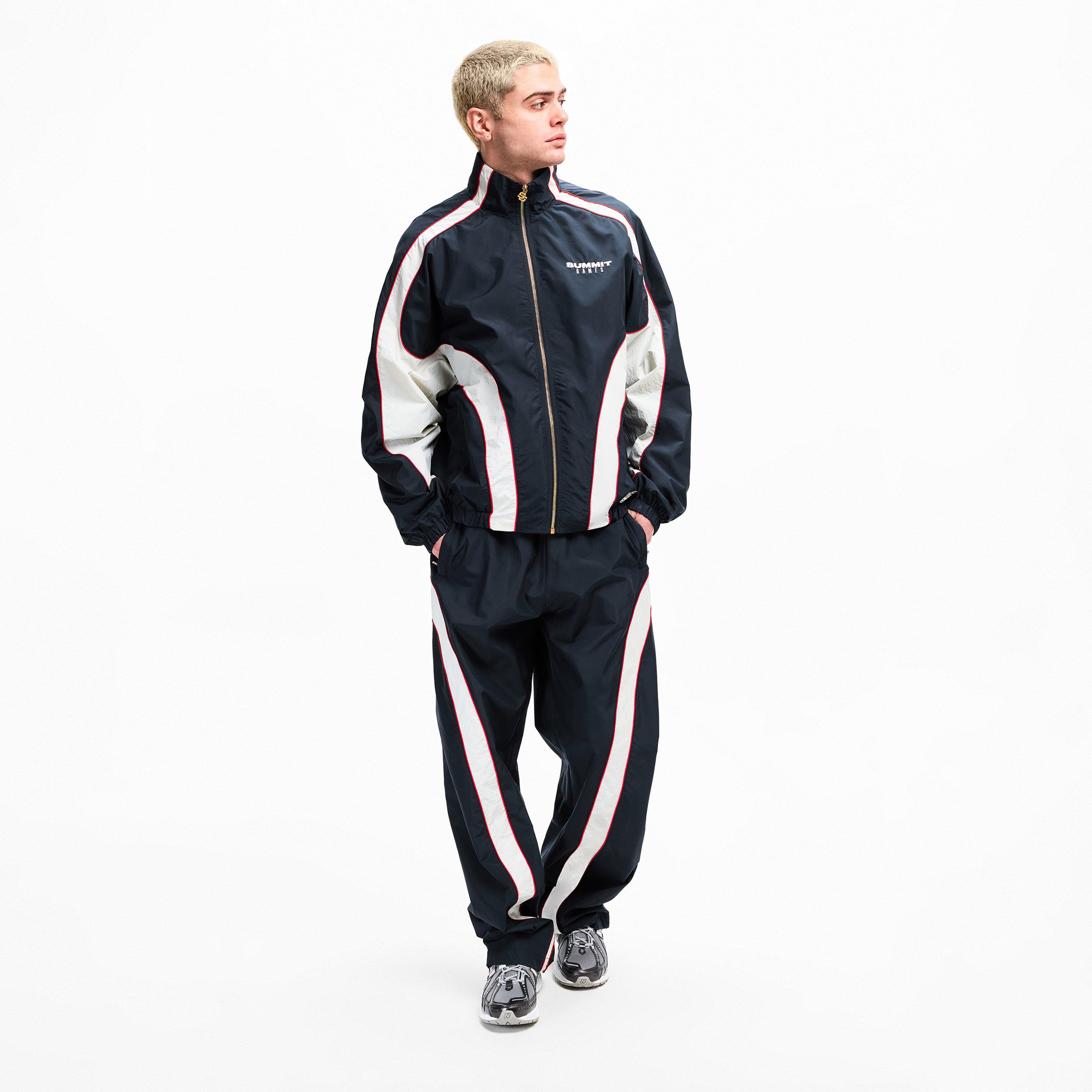 Maritime Blue - Summer Games - Men's Contrast Trk Top Tracksuit Top - 5