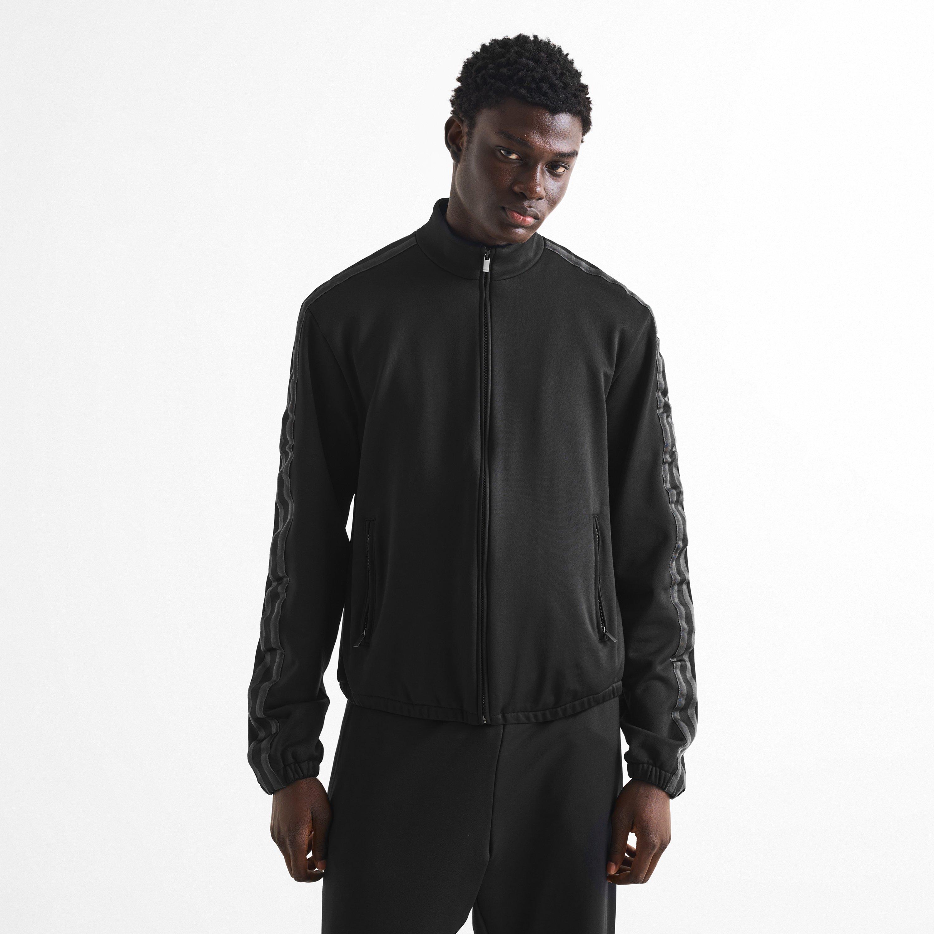 Black/Grey - Gucci - Men's Tonal Web Tracksuit Top - 3