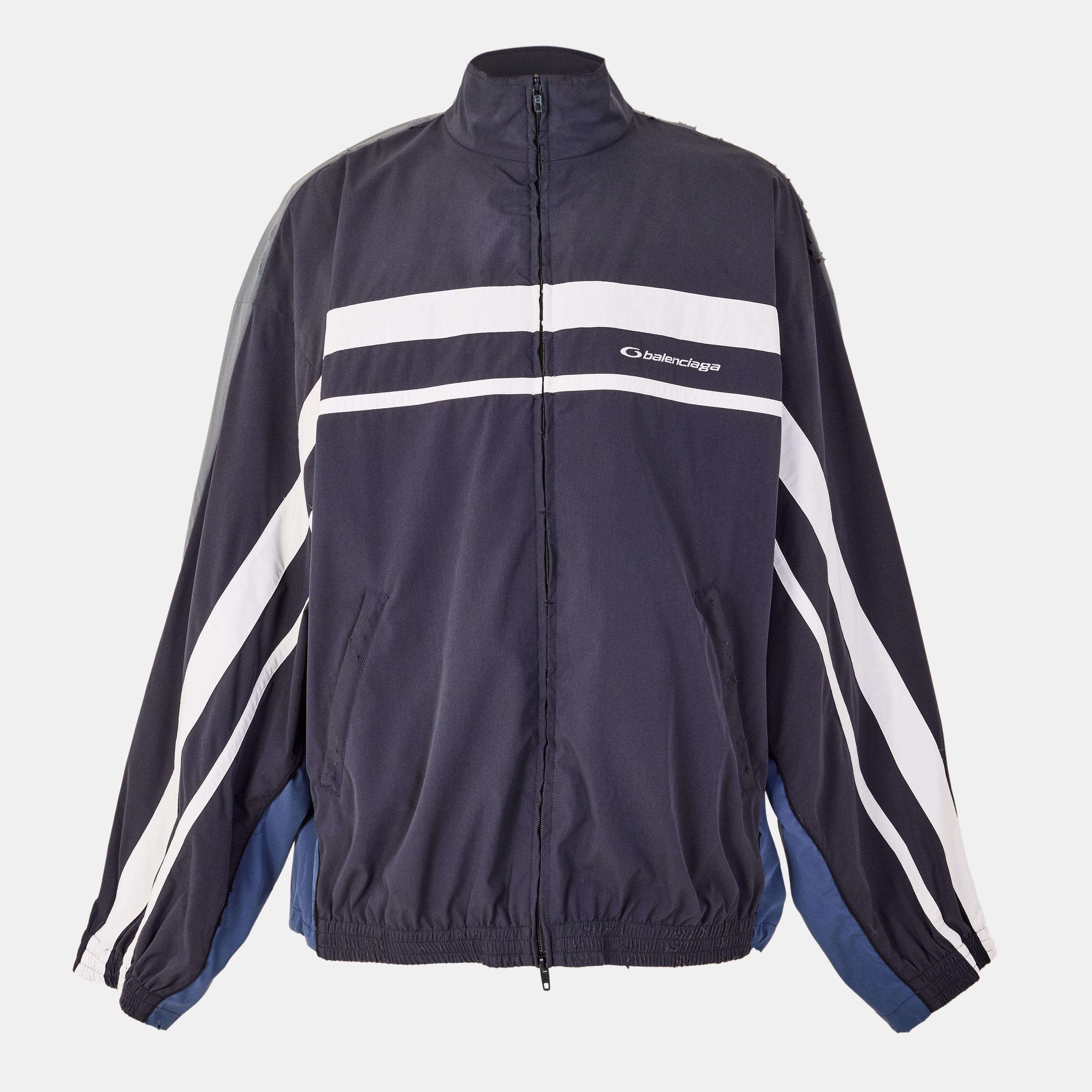 Black/Grey - Balenciaga - Men's Technical Fabric Tracksuit Top - 1