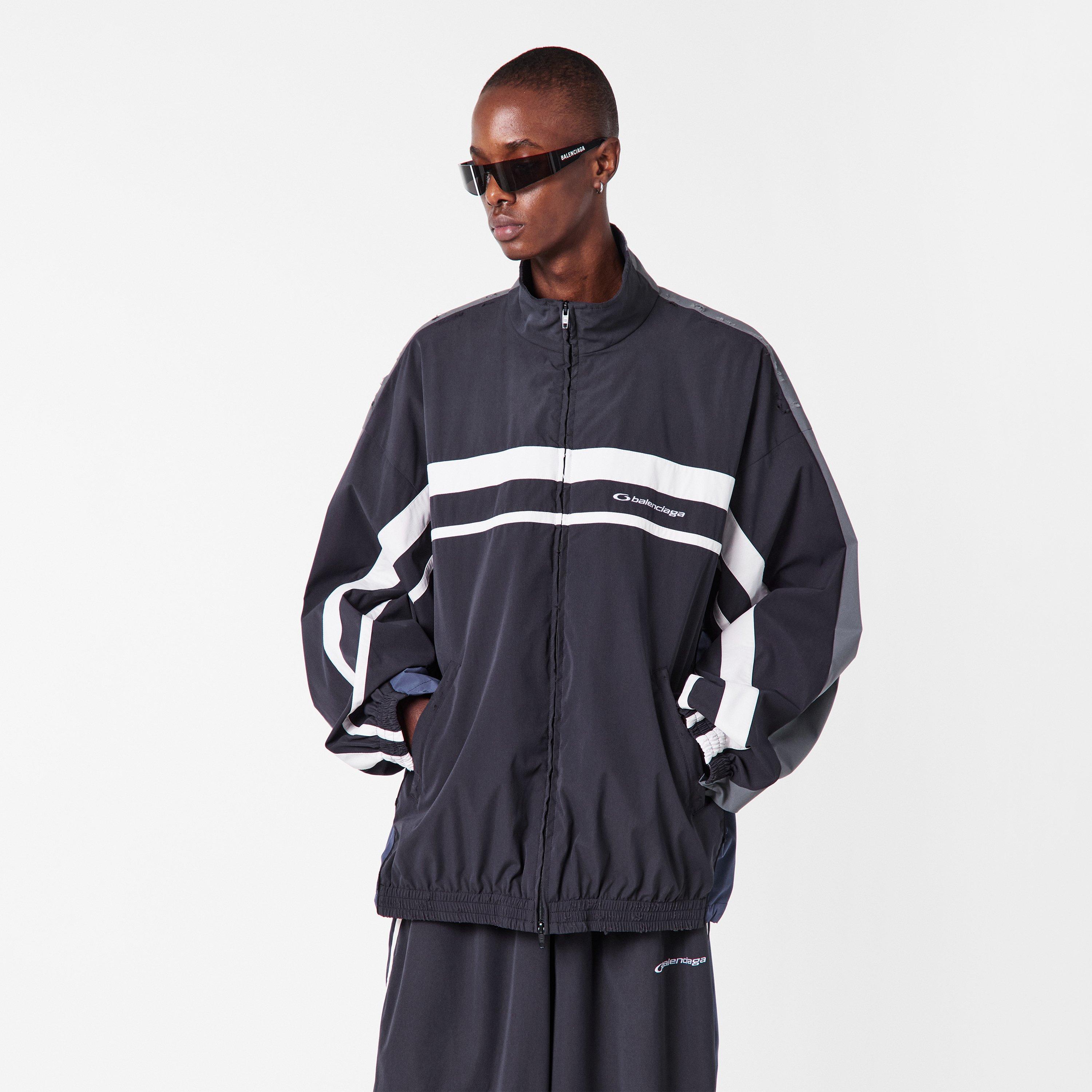 Black/Grey - Balenciaga - Men's Tracksuit Top - 3