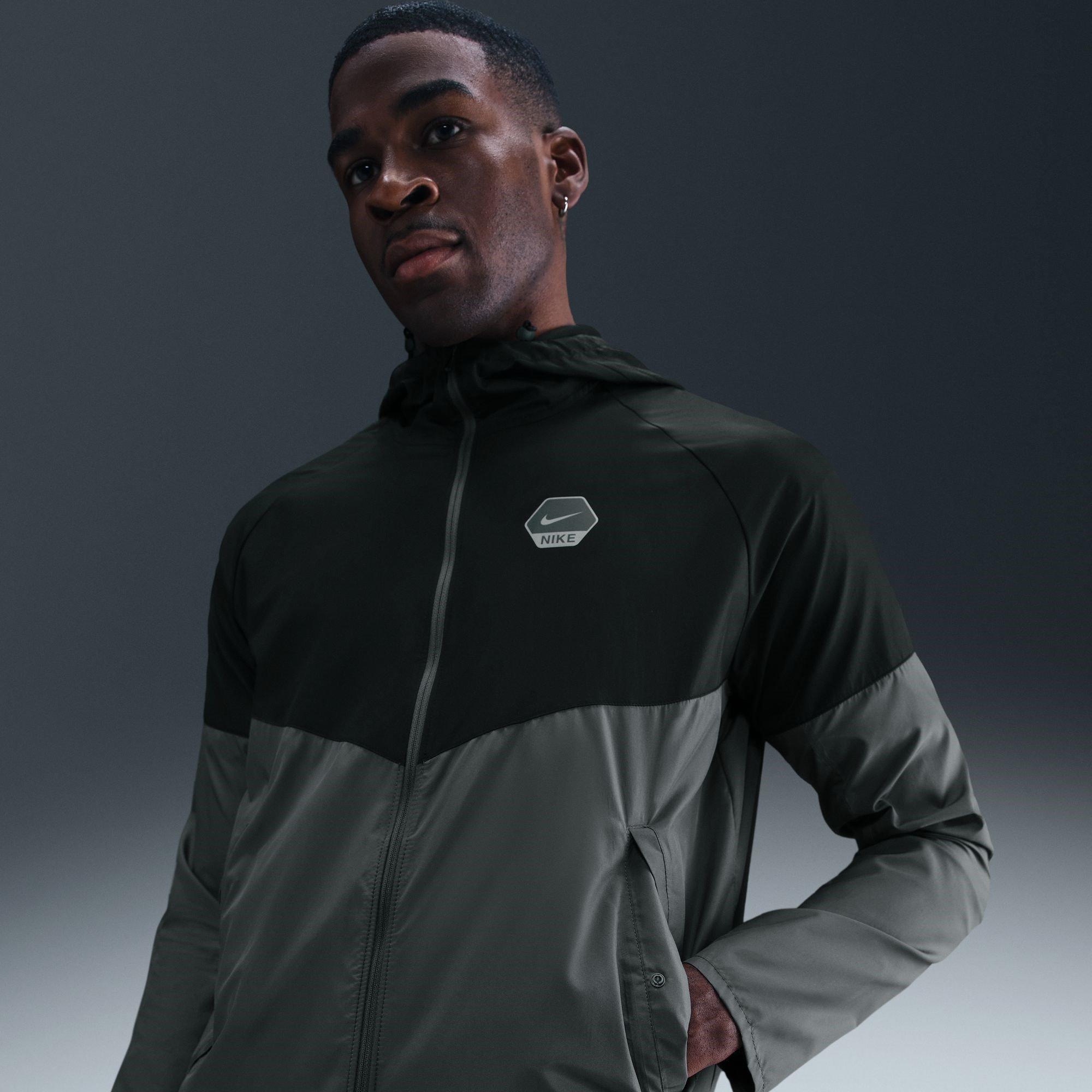 Grey/Black - Nike - City Run Jacket Mens - 11