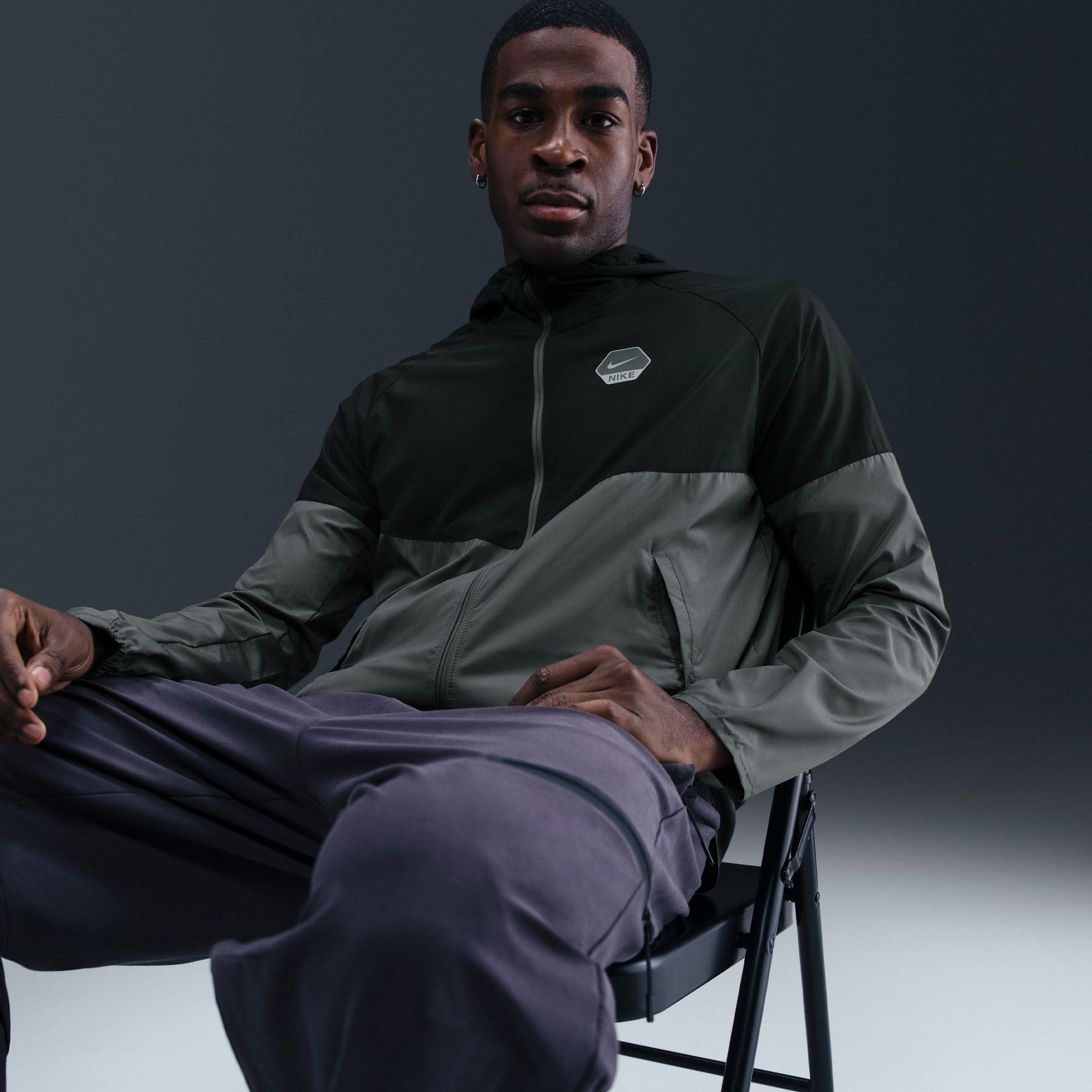 Grey/Black - Nike - City Run Jacket Mens - 13