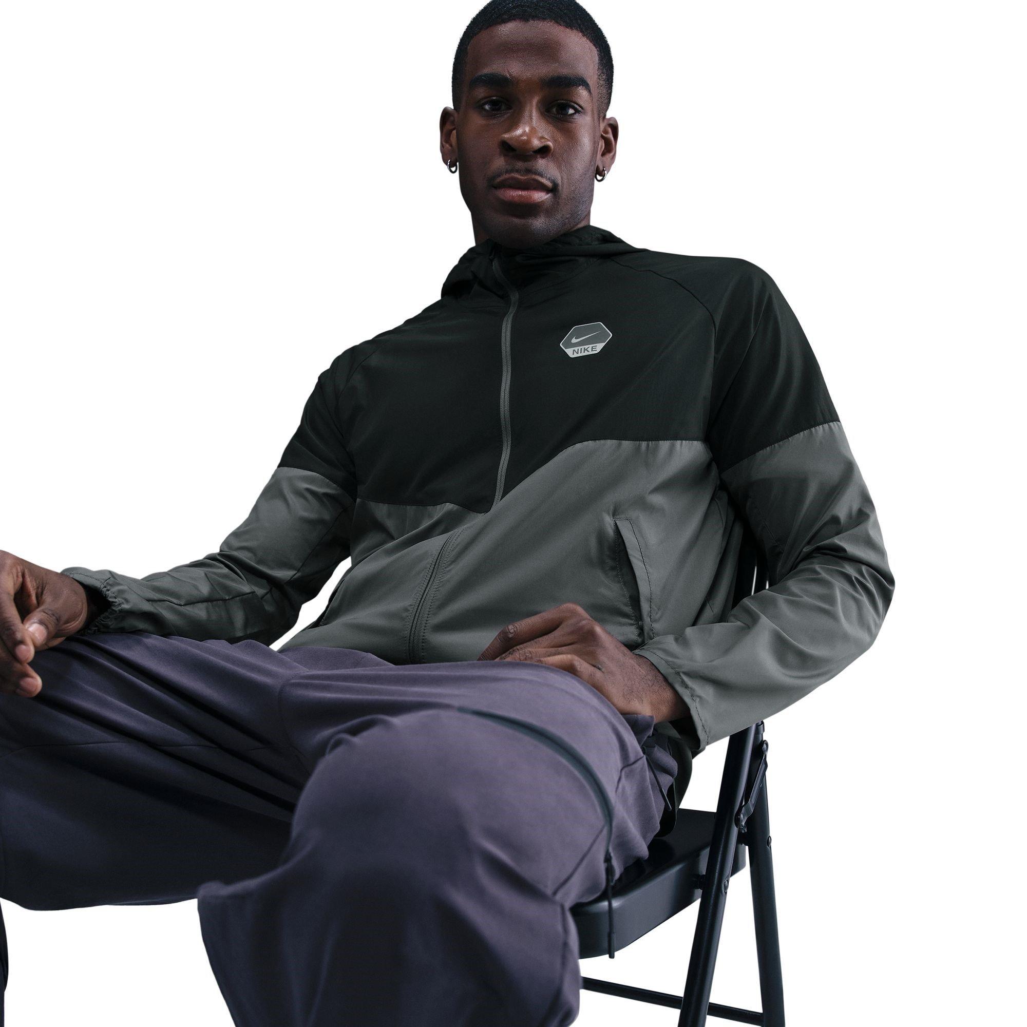 Grey/Black - Nike - City Run Jacket Mens - 5