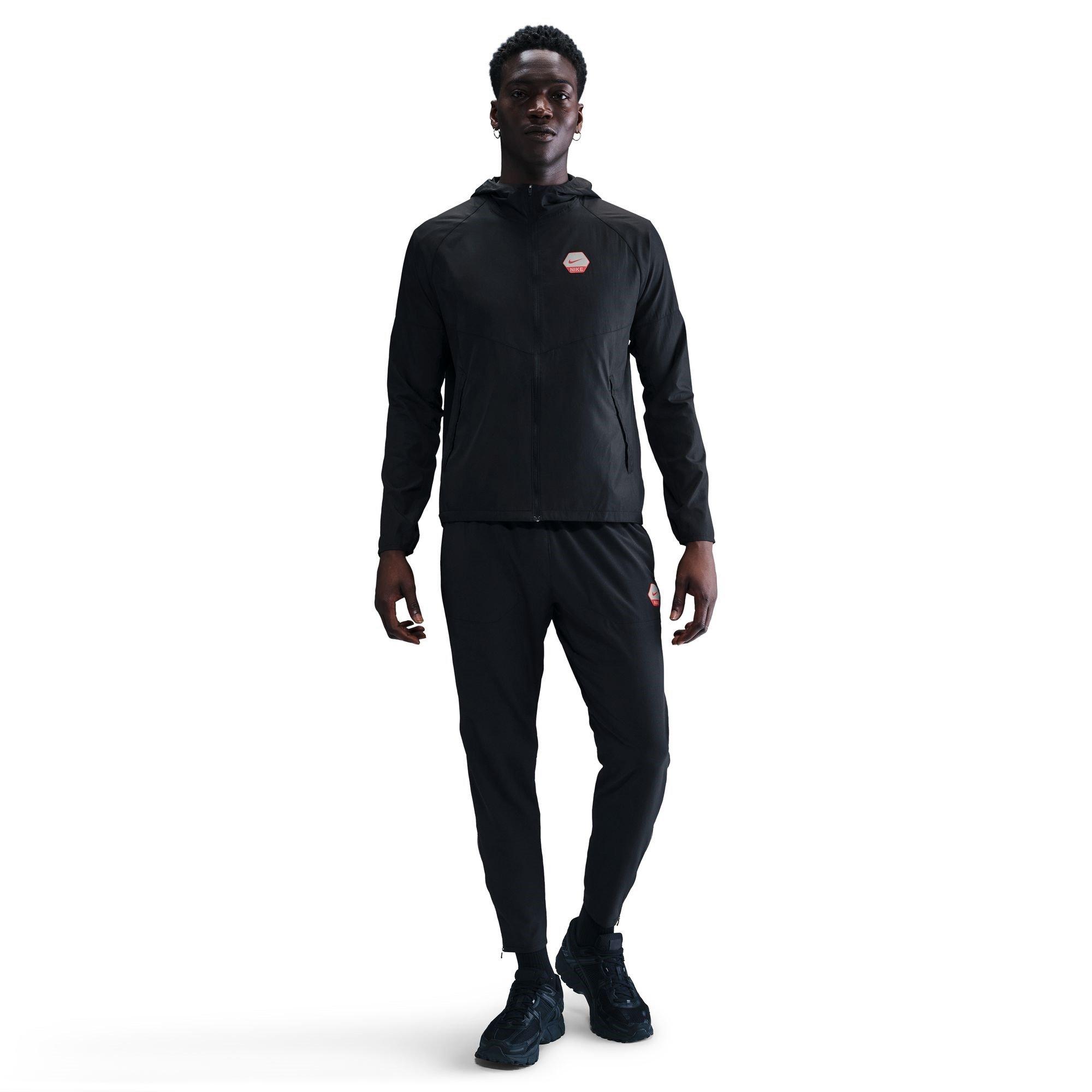 Black/Red - Nike - City Run Jacket Mens - 3