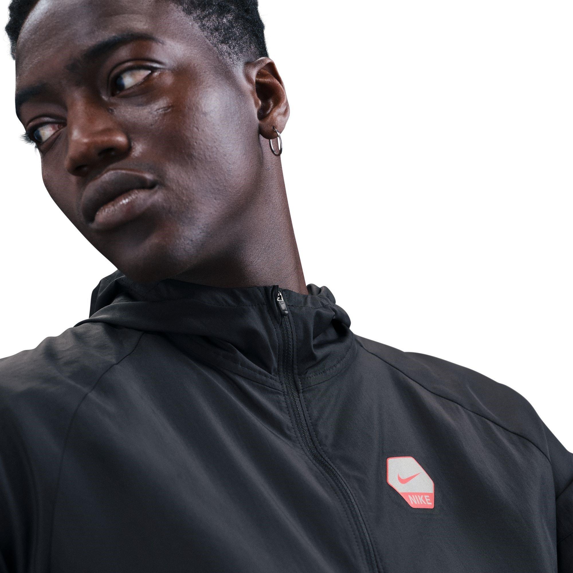Black/Red - Nike - City Run Jacket Mens - 5