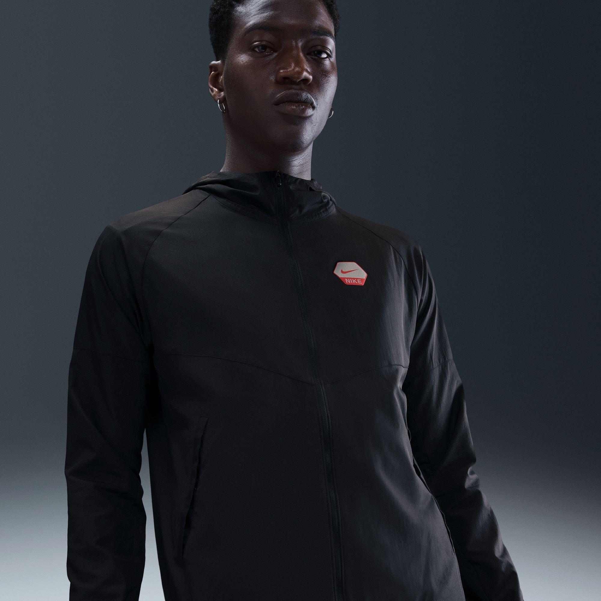 Black/Red - Nike - City Run Jacket Mens - 6